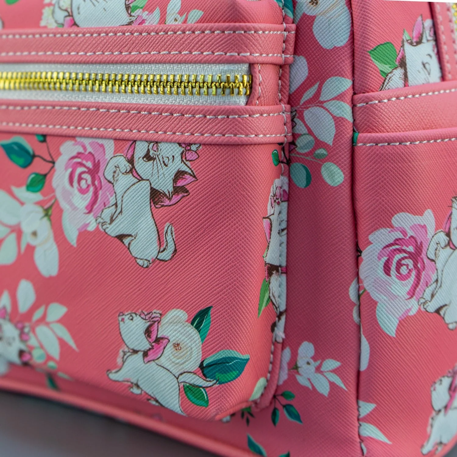 Loungefly x Disney Aristocats Marie Pink Floral Print Mini Backpack - Image 3