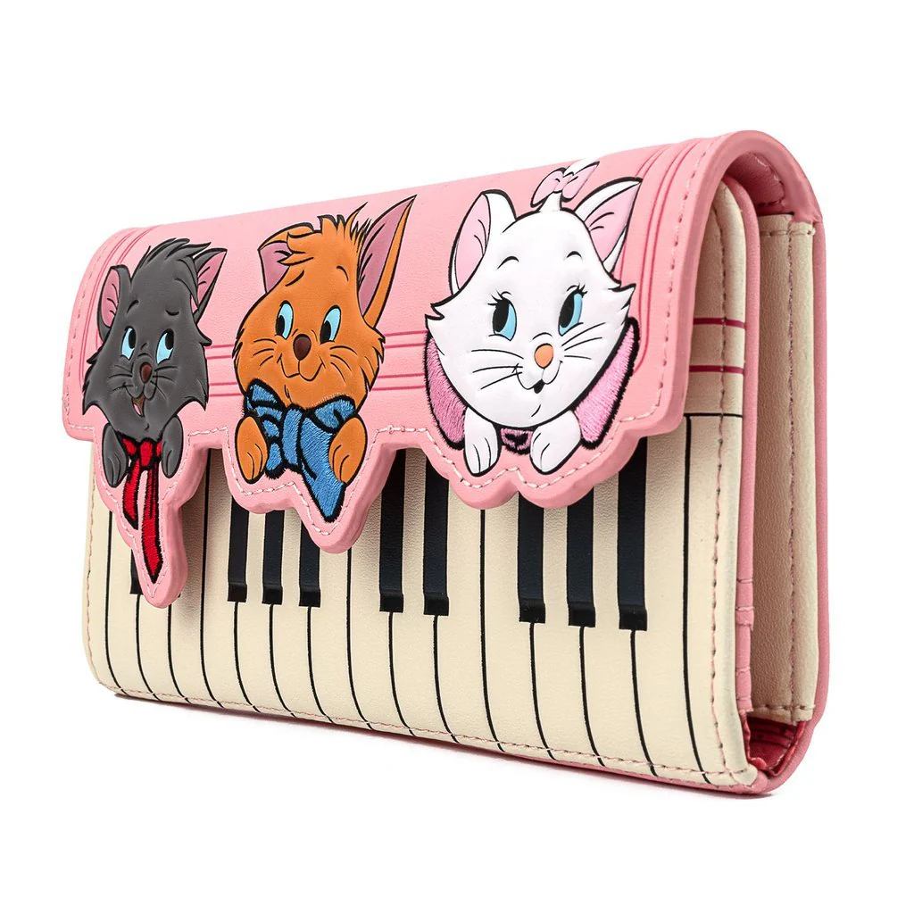 Loungefly x Disney Aristocats Piano Tri-Fold Purse - Image 2