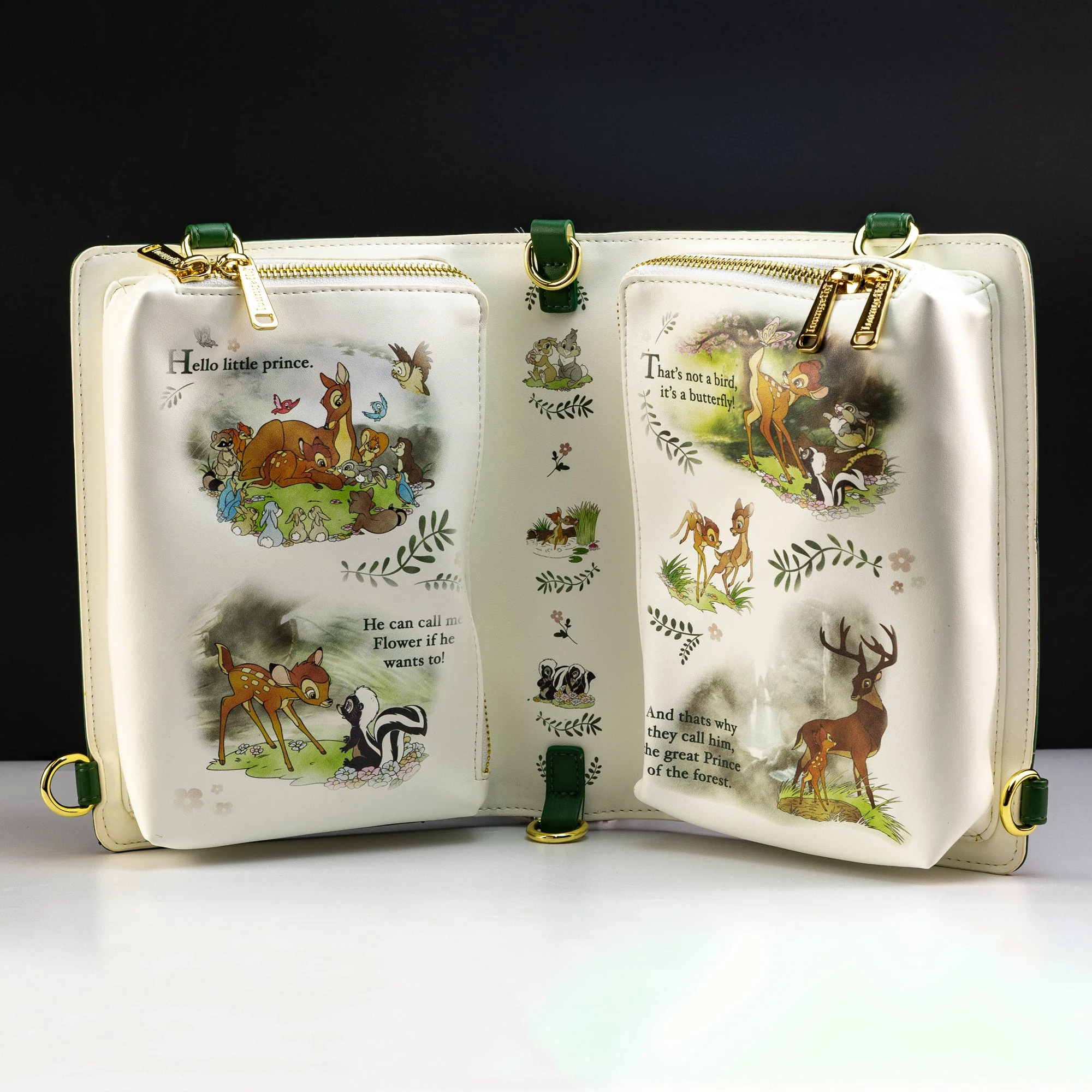 Loungefly x Disney Bambi Book Convertible Crossbody Bag - Image 3
