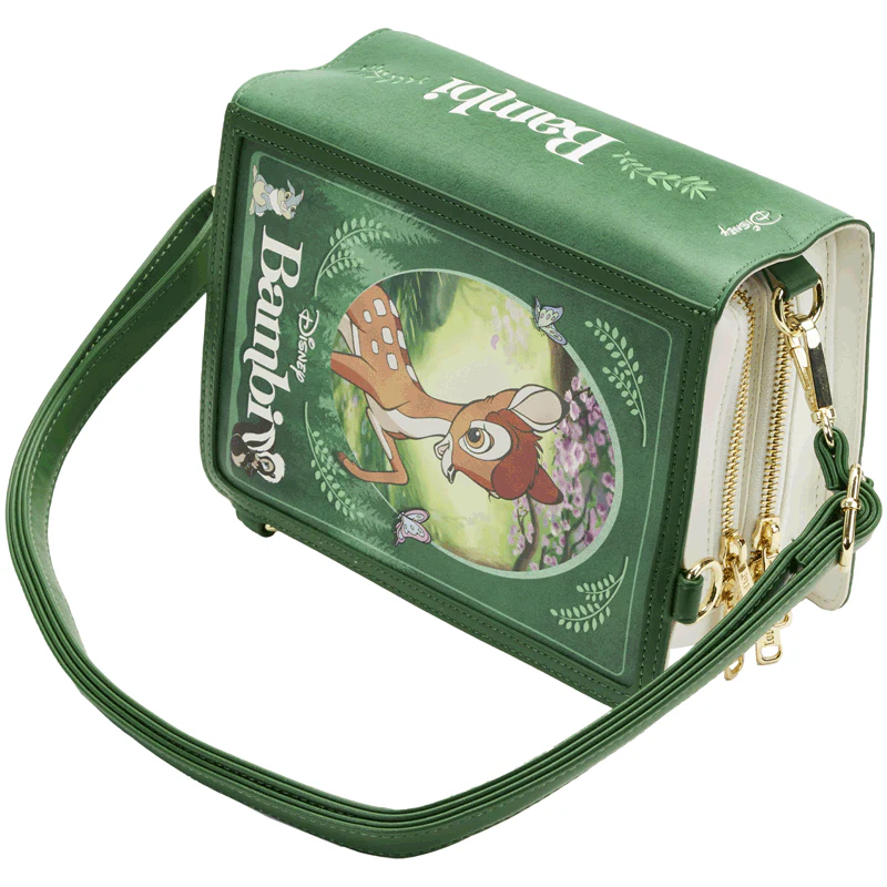 Loungefly x Disney Bambi Book Convertible Crossbody Bag - Image 6