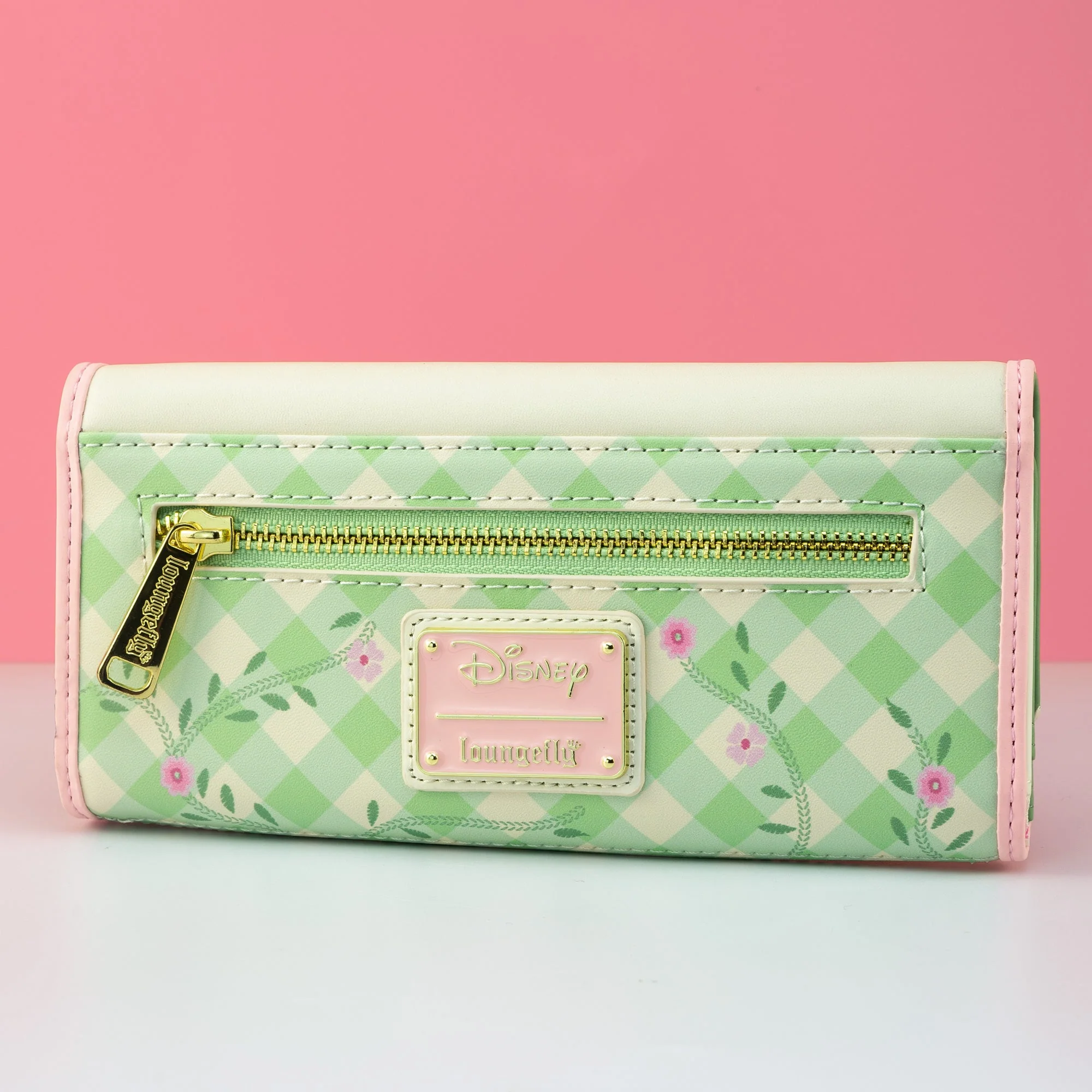 Loungefly x Disney Bambi Spring Time Gingham Tri-fold Purse - Image 2