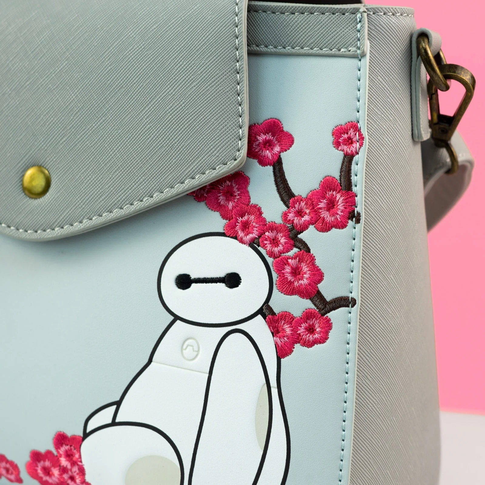 Loungefly x Disney Baymax Sakura Flowers Crossbody Bag - Image 2