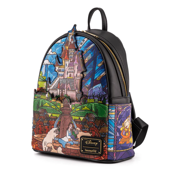 Loungefly x Disney Beauty and the Beast Belle Castle Mini Backpack - Image 2