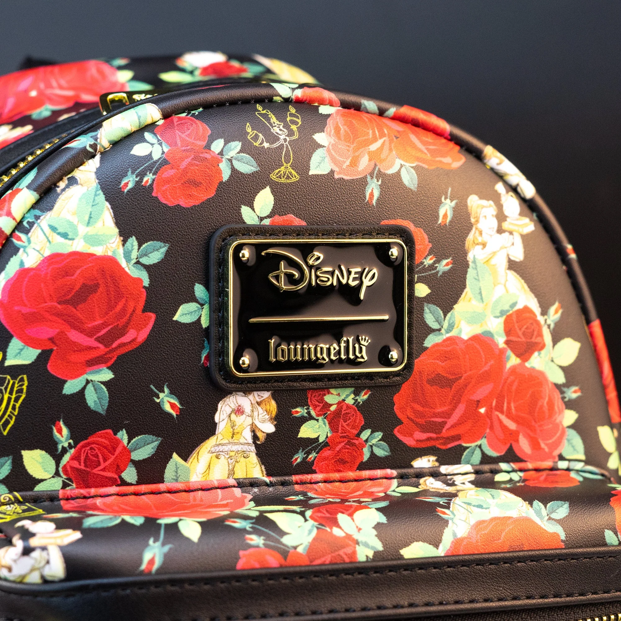 Loungefly x Disney Beauty and the Beast Belle Roses Mini Backpack - Image 2