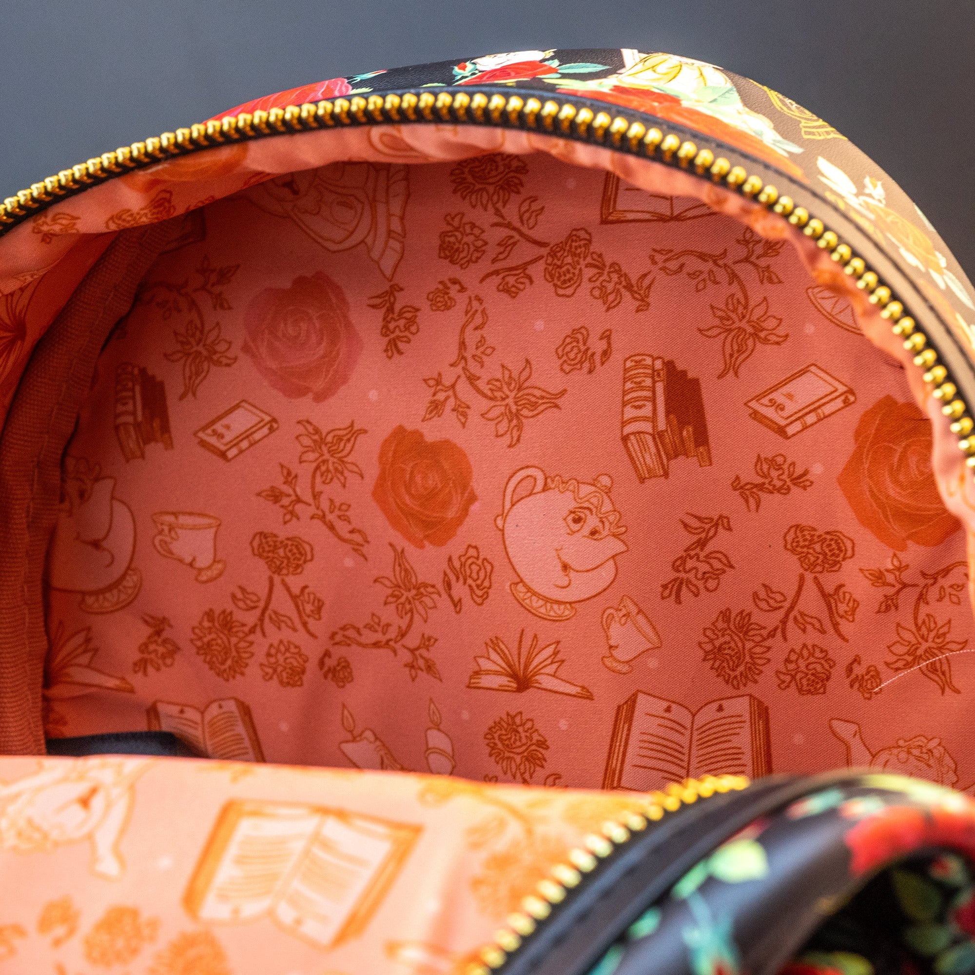Loungefly x Disney Beauty and the Beast Belle Roses Mini Backpack - Image 5