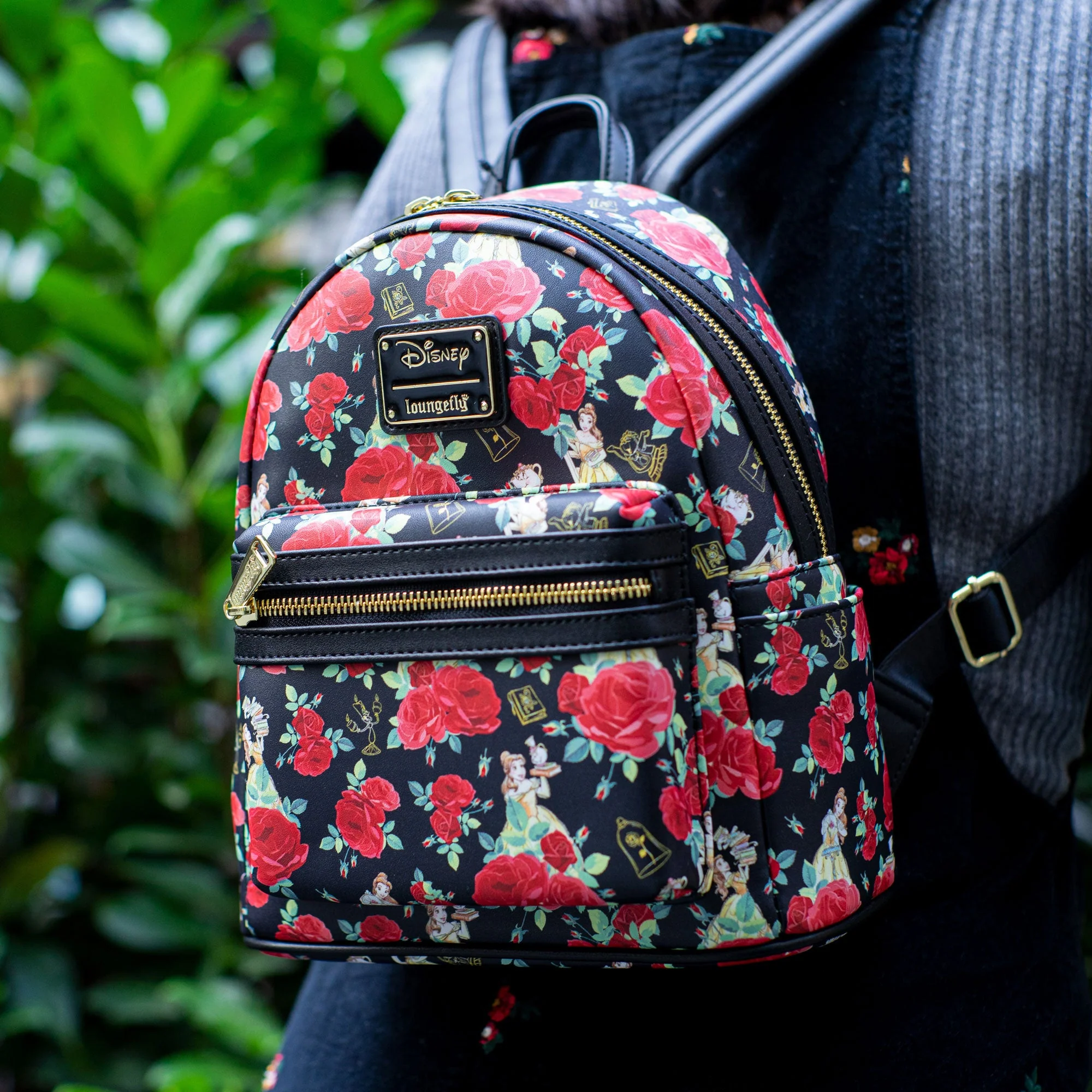 Loungefly x Disney Beauty and the Beast Belle Roses Mini Backpack - Image 6