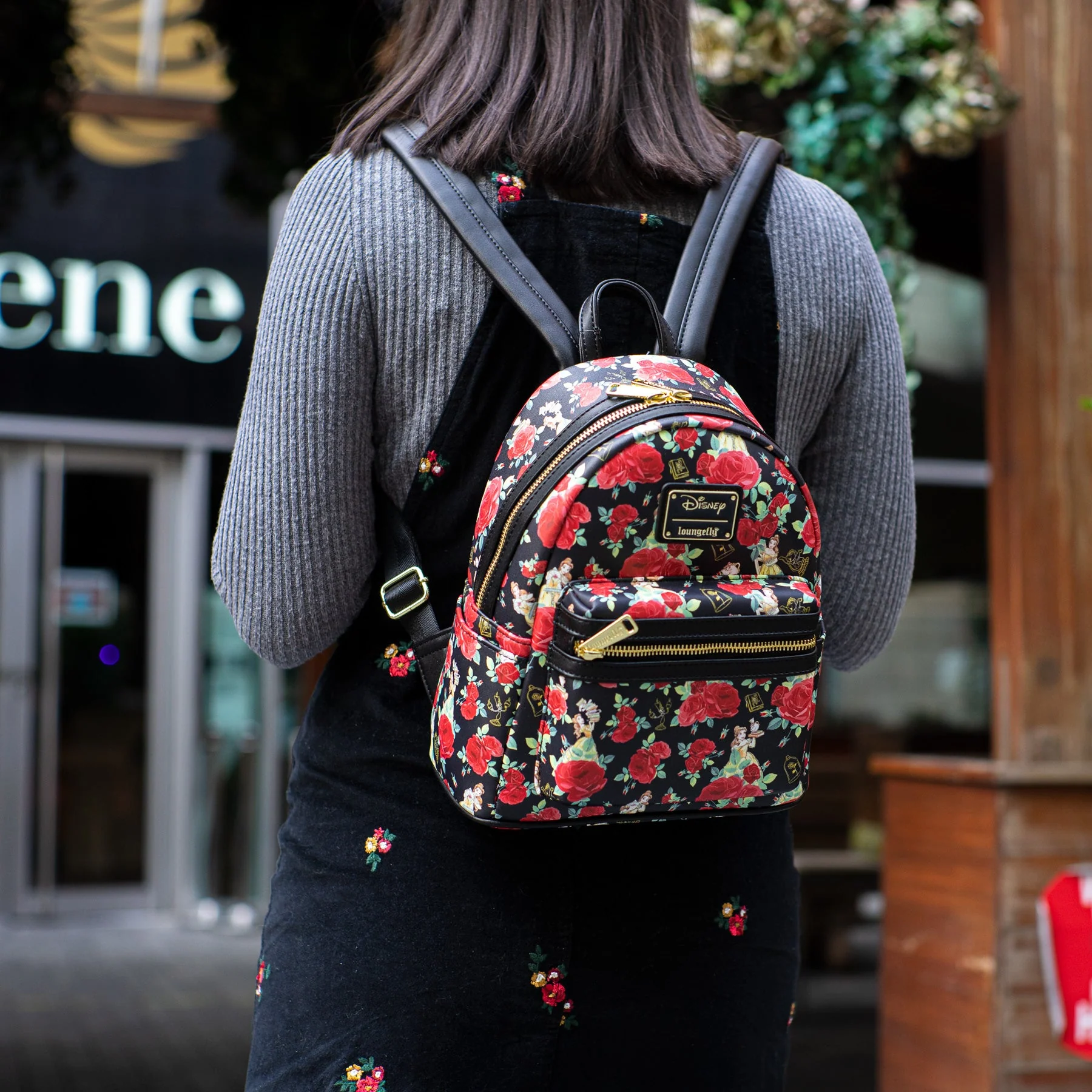 Loungefly x Disney Beauty and the Beast Belle Roses Mini Backpack - Image 7