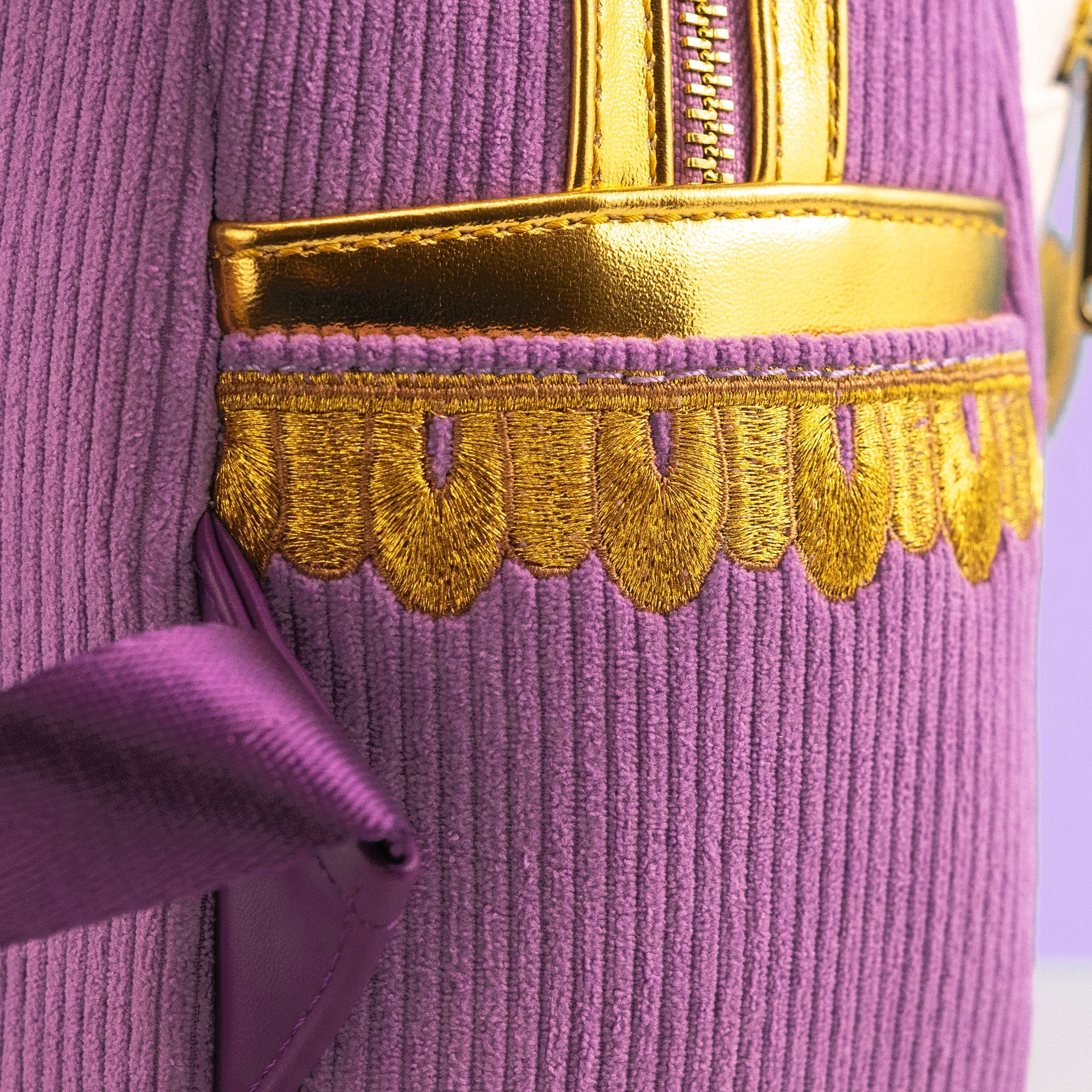 Loungefly x Disney Beauty and the Beast Chip Corduroy Mini Backpack - Image 4