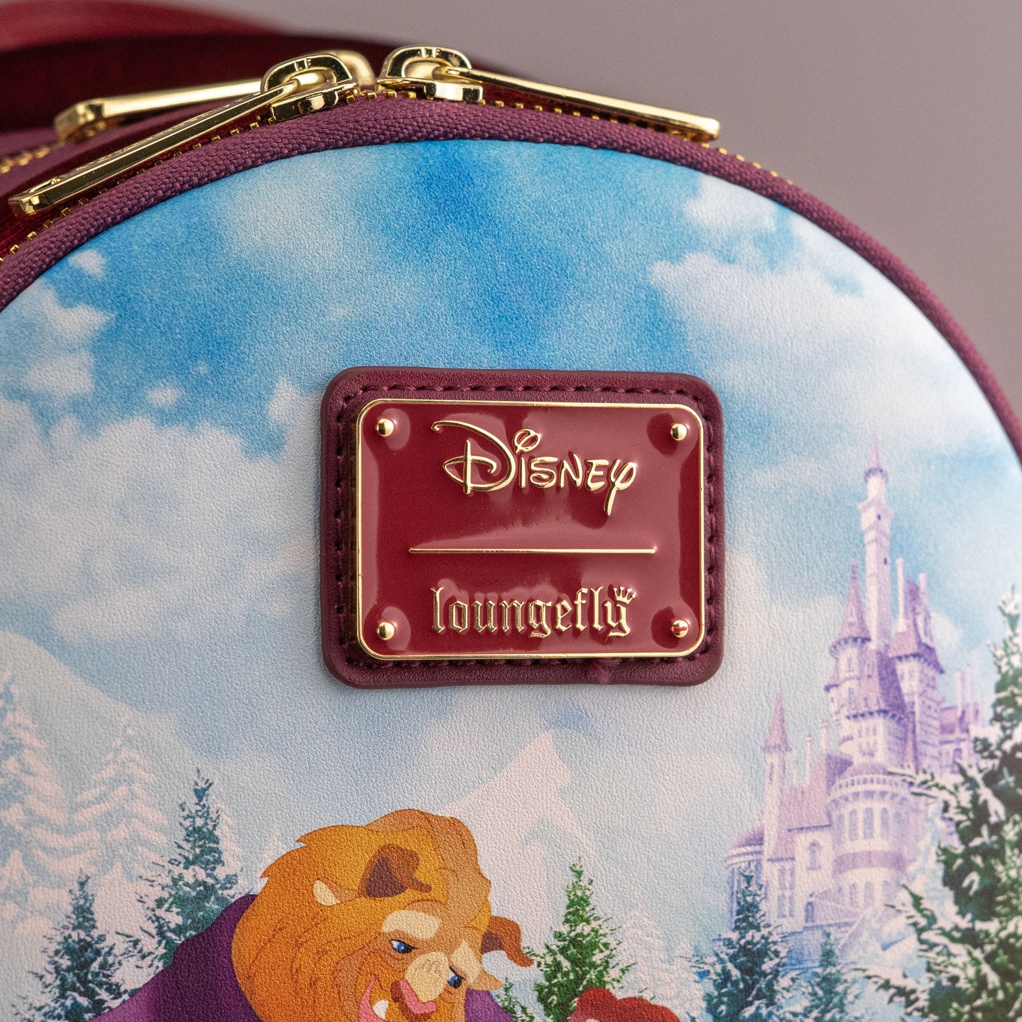 Loungefly x Disney Beauty and the Beast Enchanted Belle Winter Scene Mini Backpack - Image 2