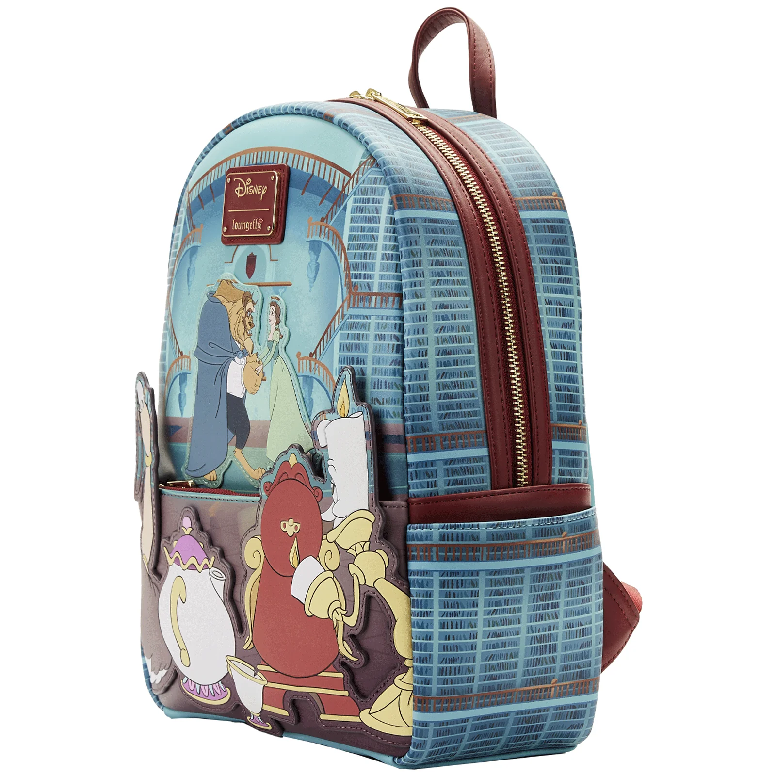 Loungefly x Disney Beauty and the Beast Library Scene Mini Backpack - Image 2