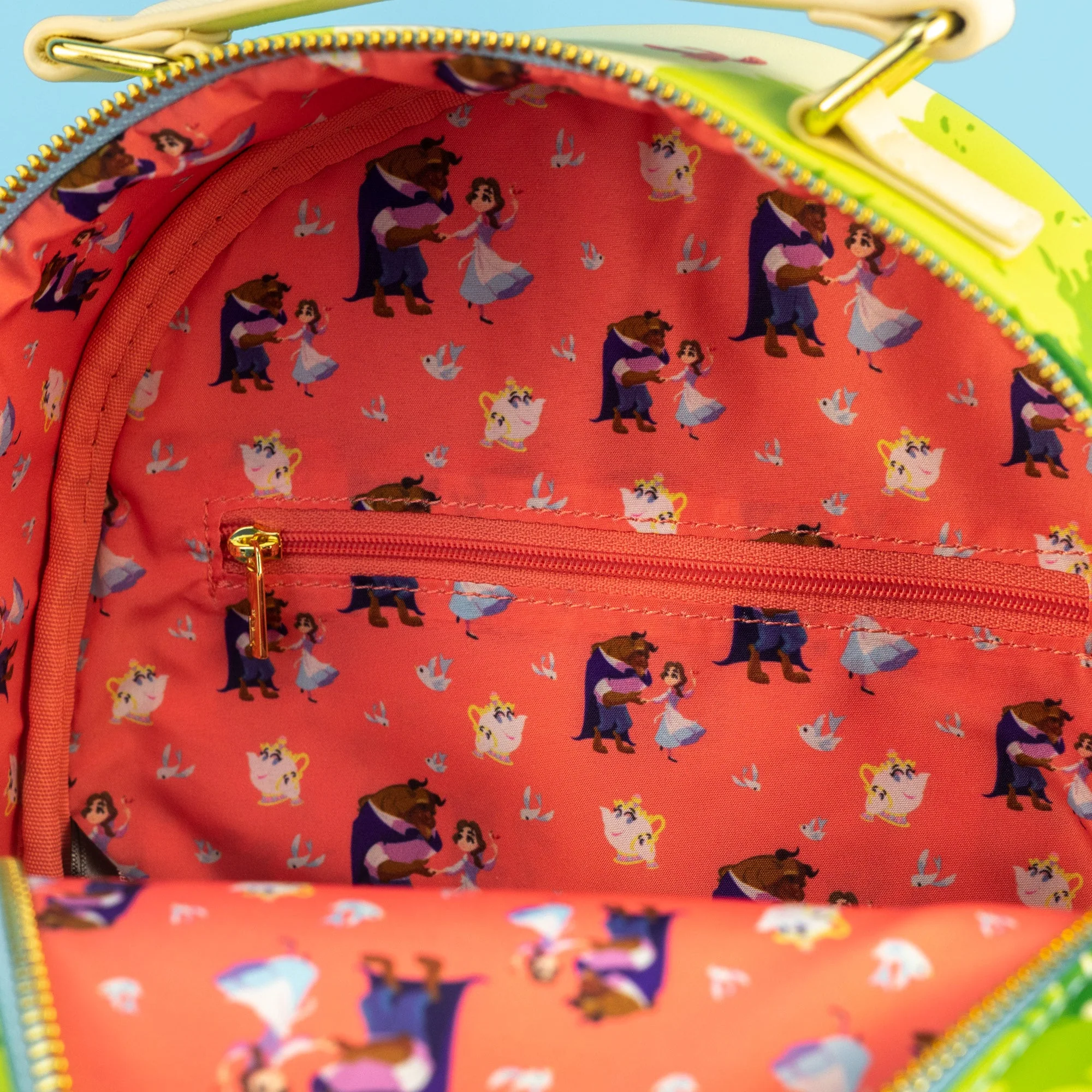 Loungefly x Disney Beauty and the Beast Castle Grounds Mini Backpack - Image 7