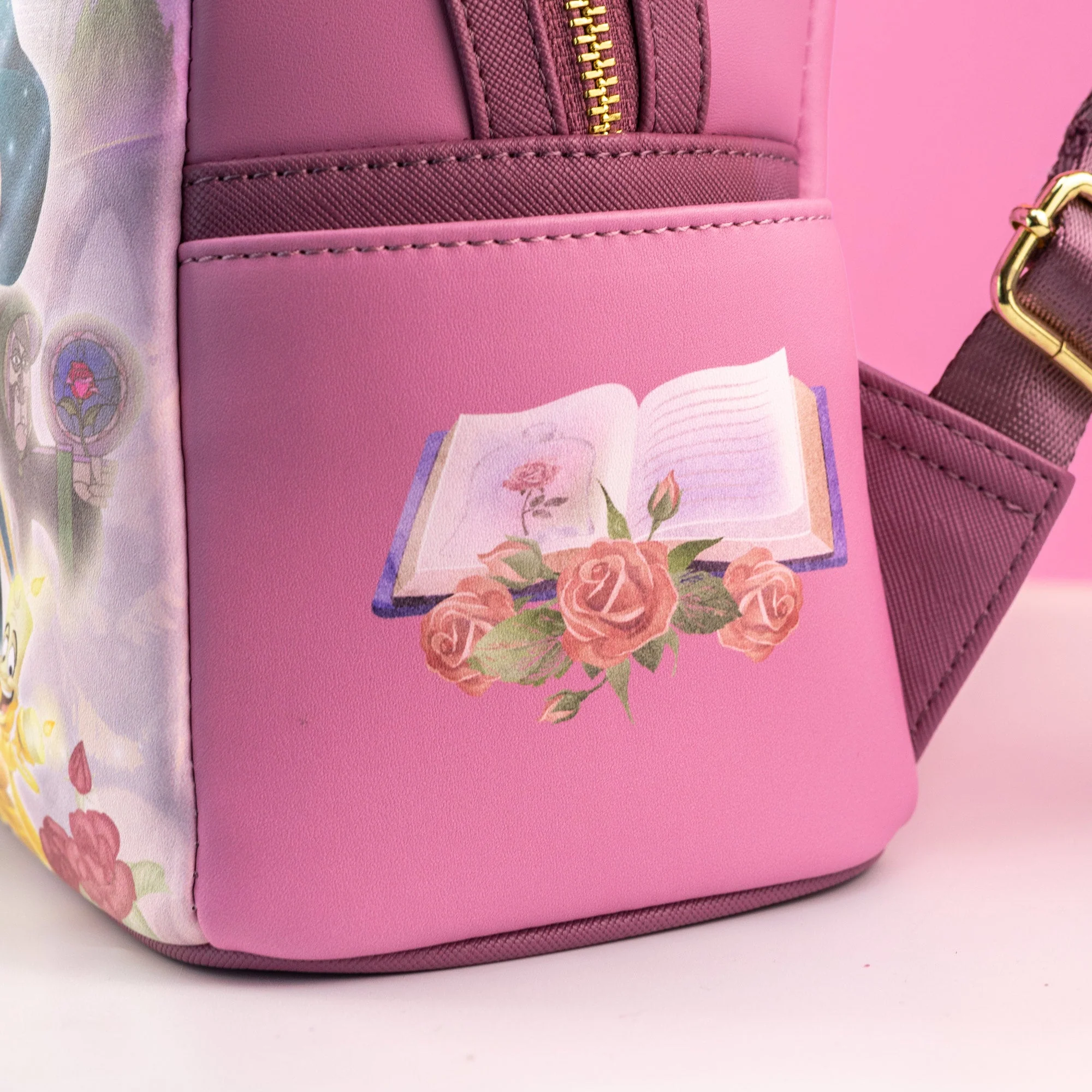 Loungefly x Disney Beauty and the Beast Pastel Character Ensemble Mini Backpack - Image 5