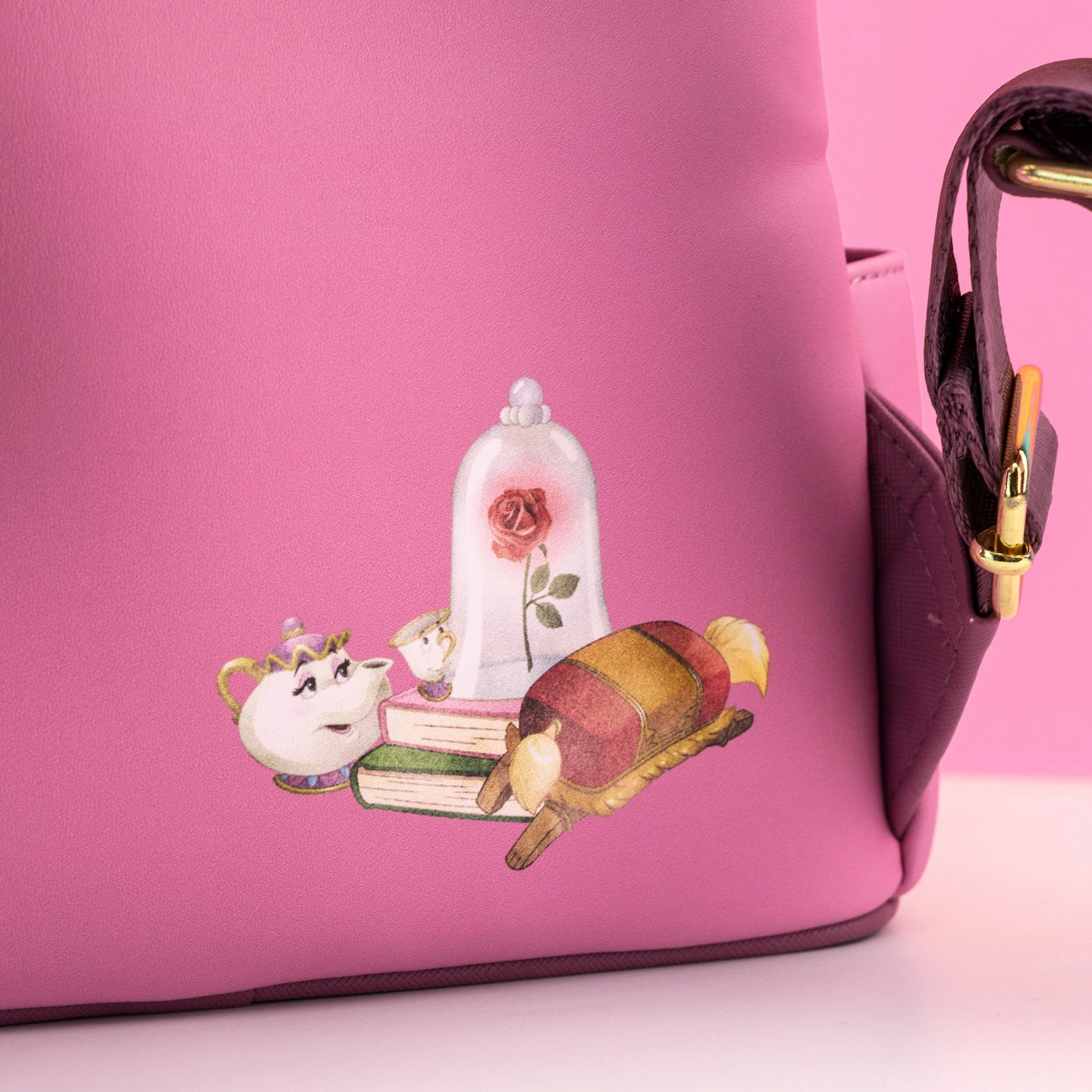 Loungefly x Disney Beauty and the Beast Pastel Character Ensemble Mini Backpack - Image 6