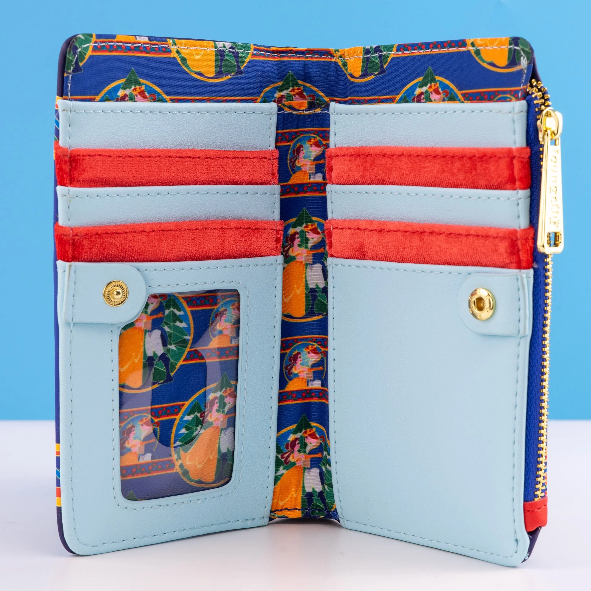 Loungefly x Disney Beauty and the Beast Stained Glass Roses Wallet - Image 3