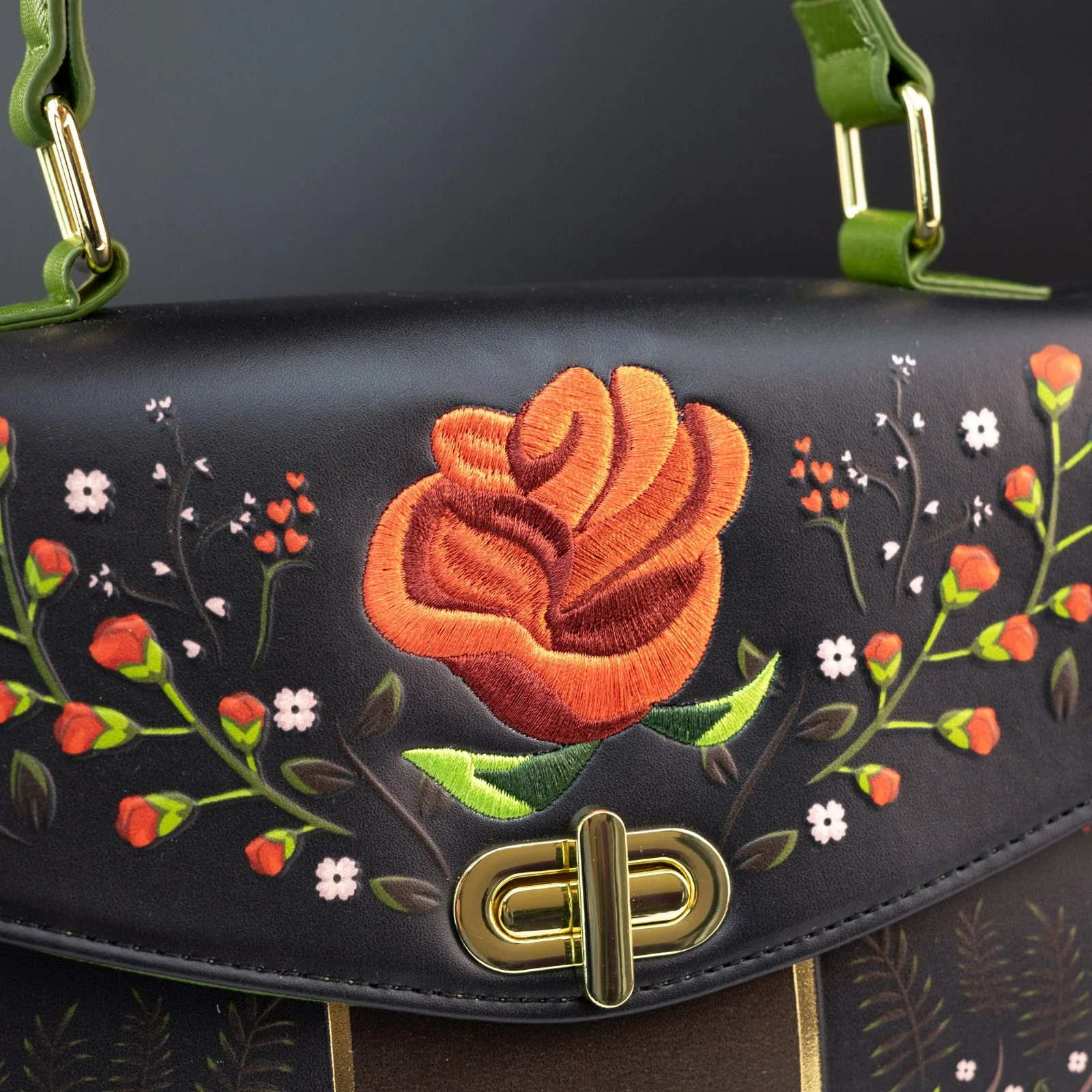 Loungefly x Disney Beauty and the Beast The Enchanted Rose Crossbody Bag - Image 3