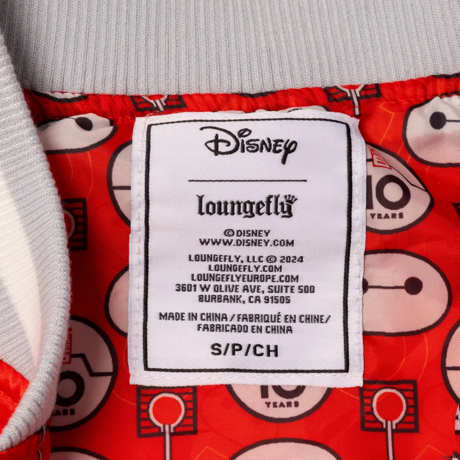 Loungefly x Disney Big Hero 6 10th Anniversary Satin Bomber Jacket - Image 6