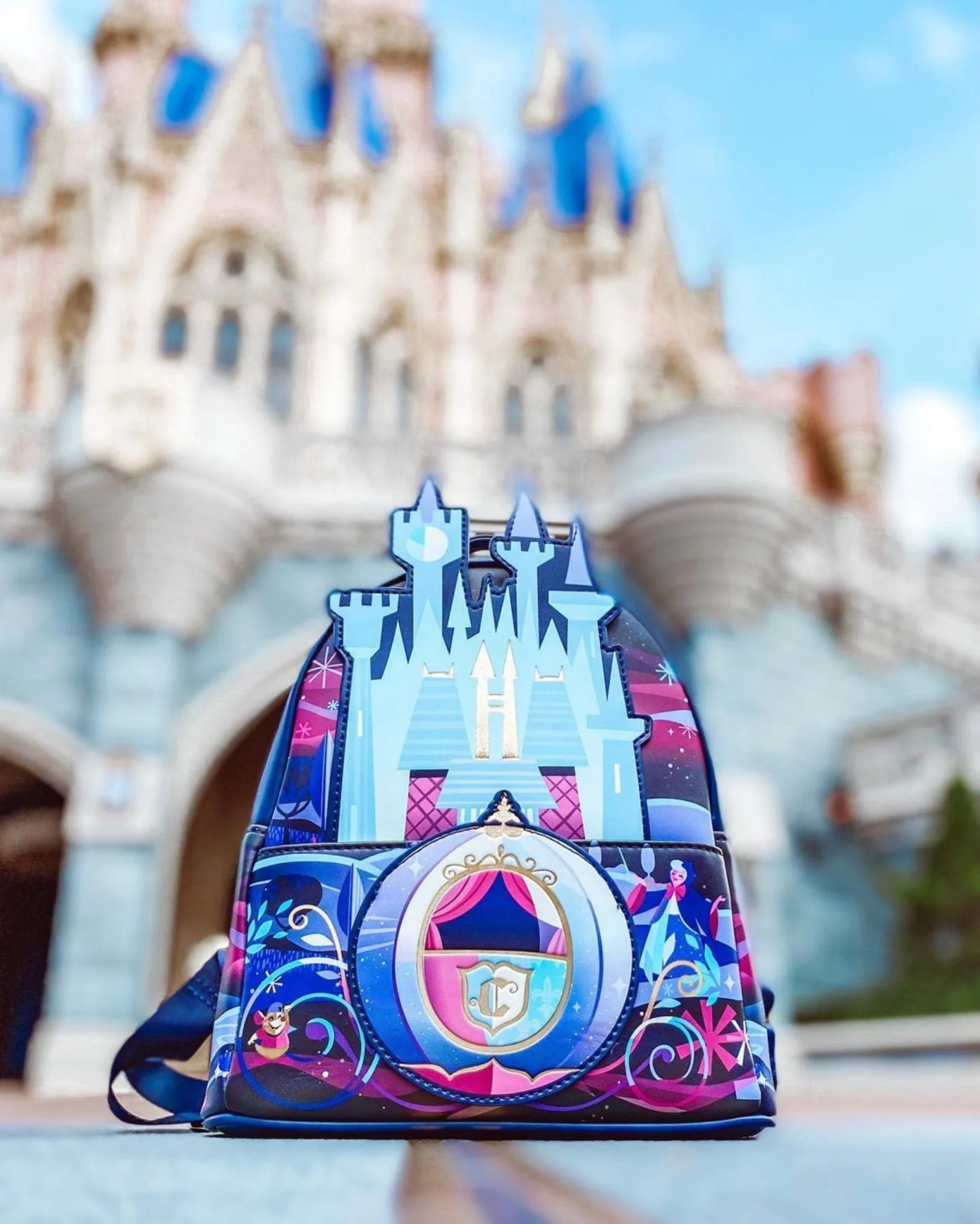 Loungefly x Disney Cinderella Castle Mini Backpack - Image 7