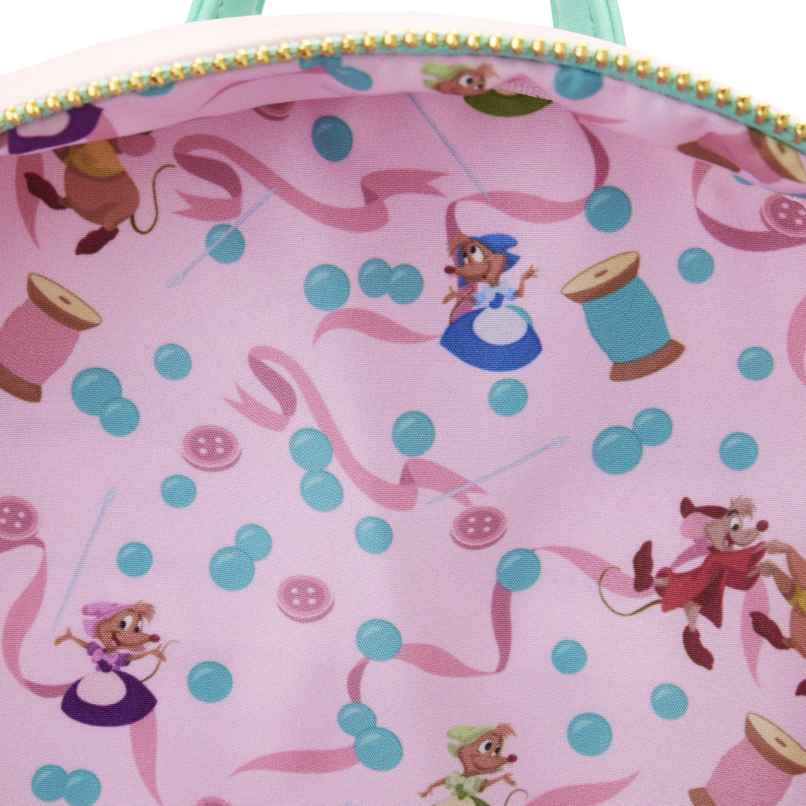 Loungefly x Disney Cinderella Gus and Jaq Teacup Mini Backpack - Image 6
