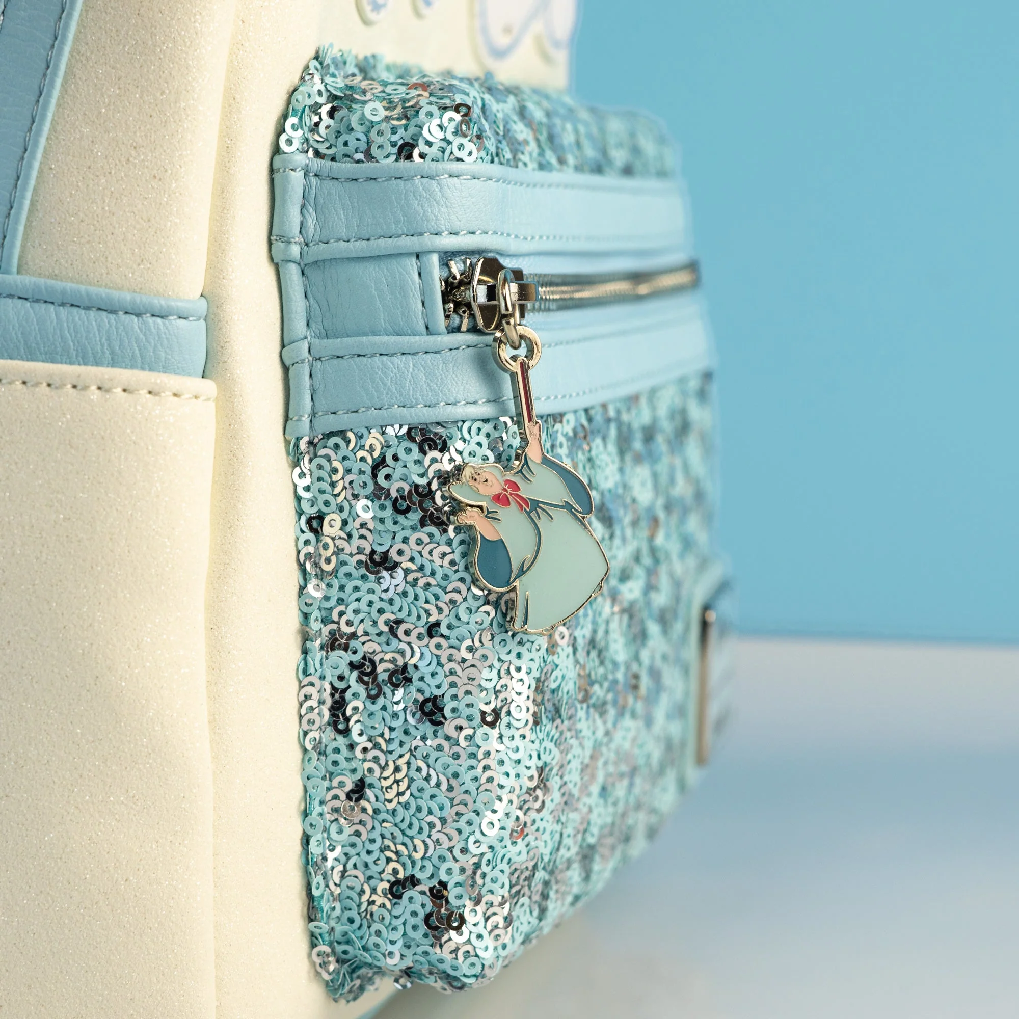 Loungefly x Disney Cinderella Carriage Sequin Mini Backpack - Image 3