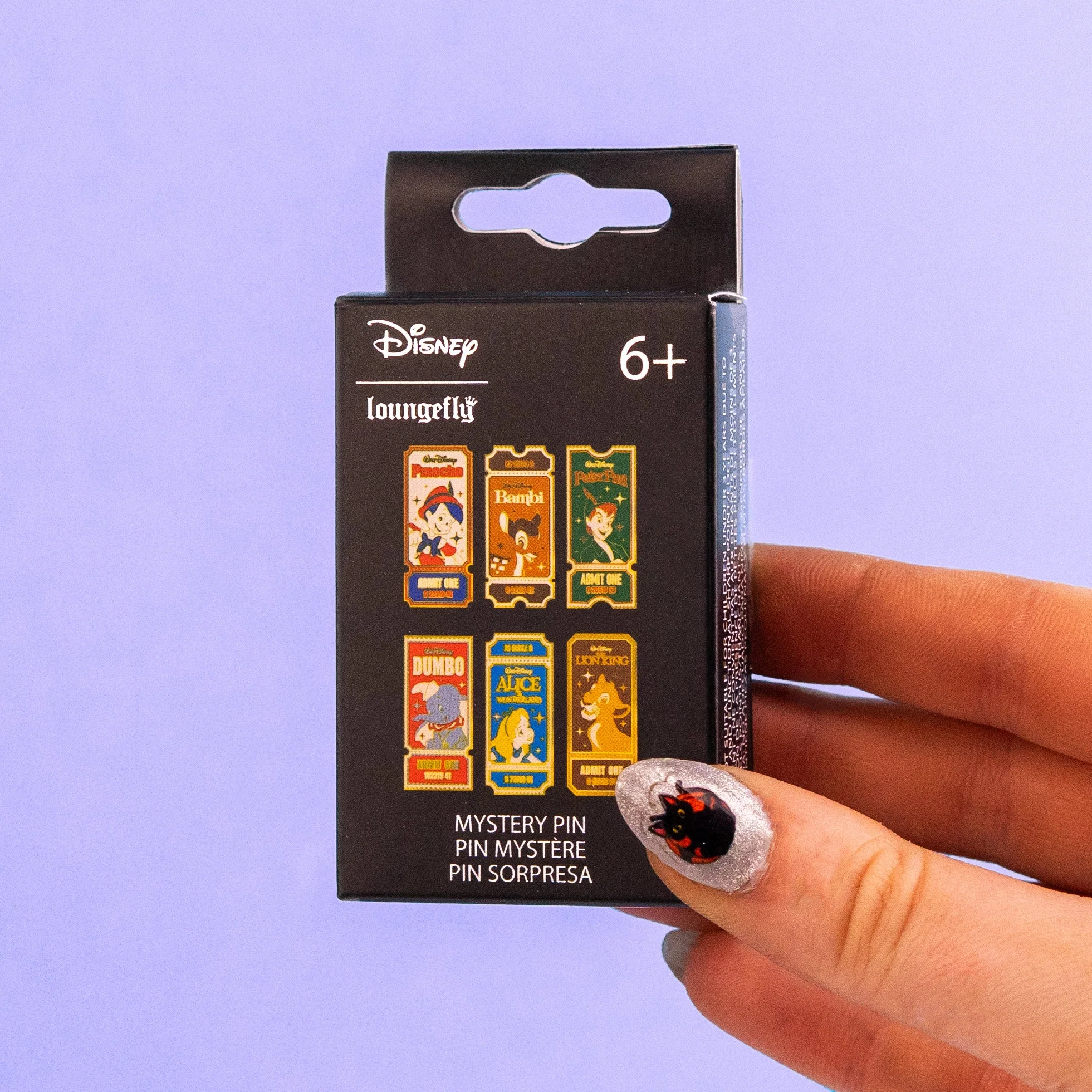 Loungefly x Disney Classic Films Ticket Stub Blind Box Mystery Pin - Image 2