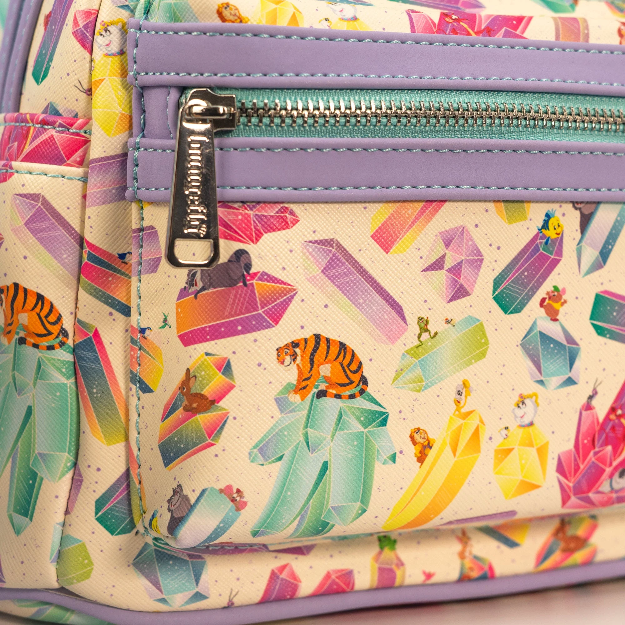 Loungefly x Disney Crystal Sidekicks All Over Print Mini Backpack - Image 3