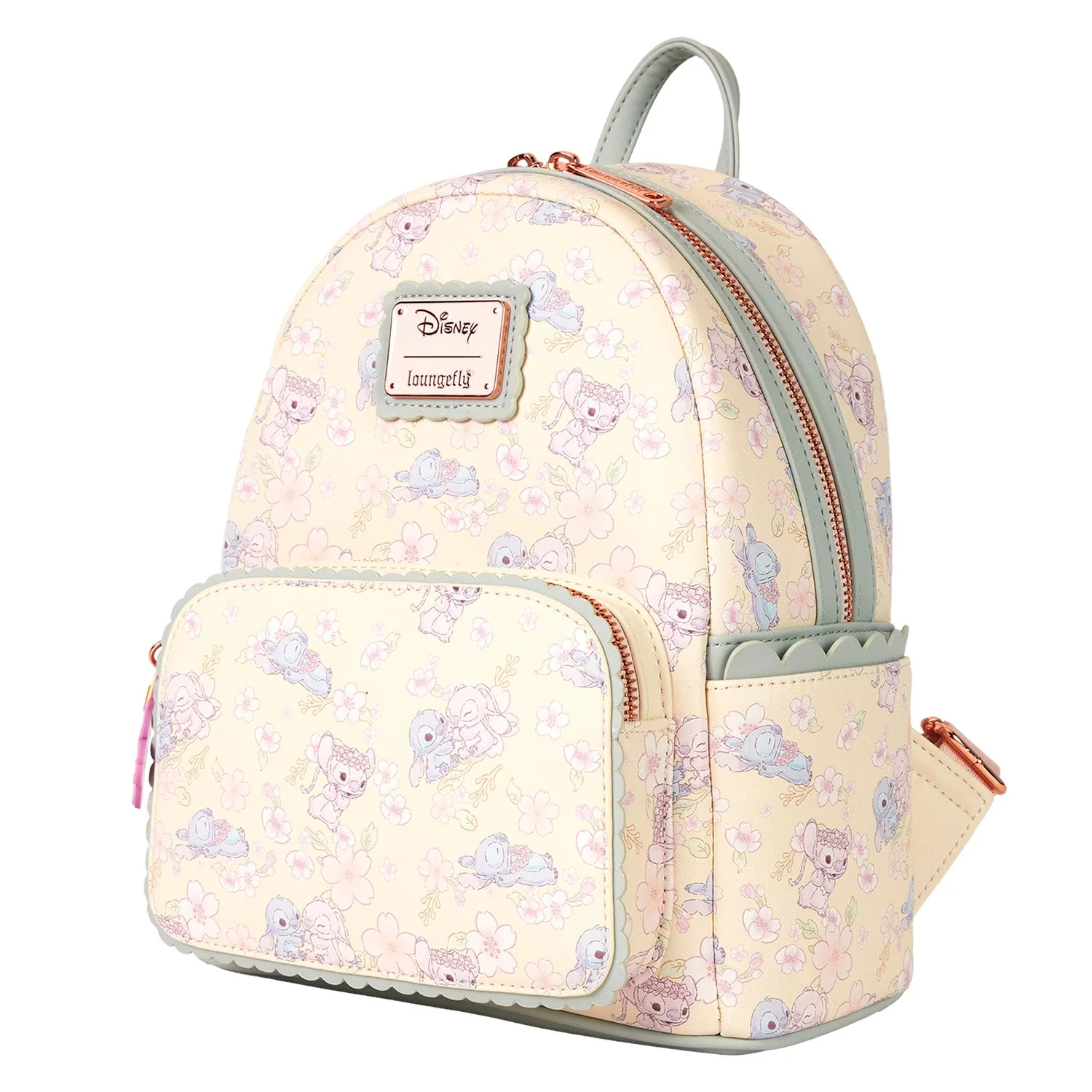 Loungefly x Disney Stitch Cherry Blossom AOP Mini Backpack - Image 2