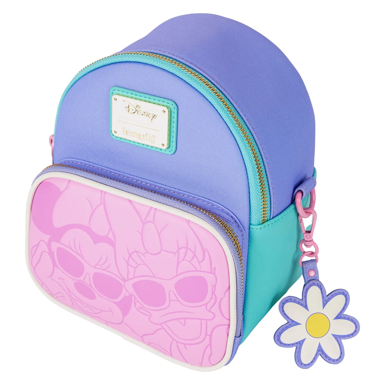 Loungefly x Disney Daisy Duck & Minnie Mouse Mini Convertible Backpack - Image 3