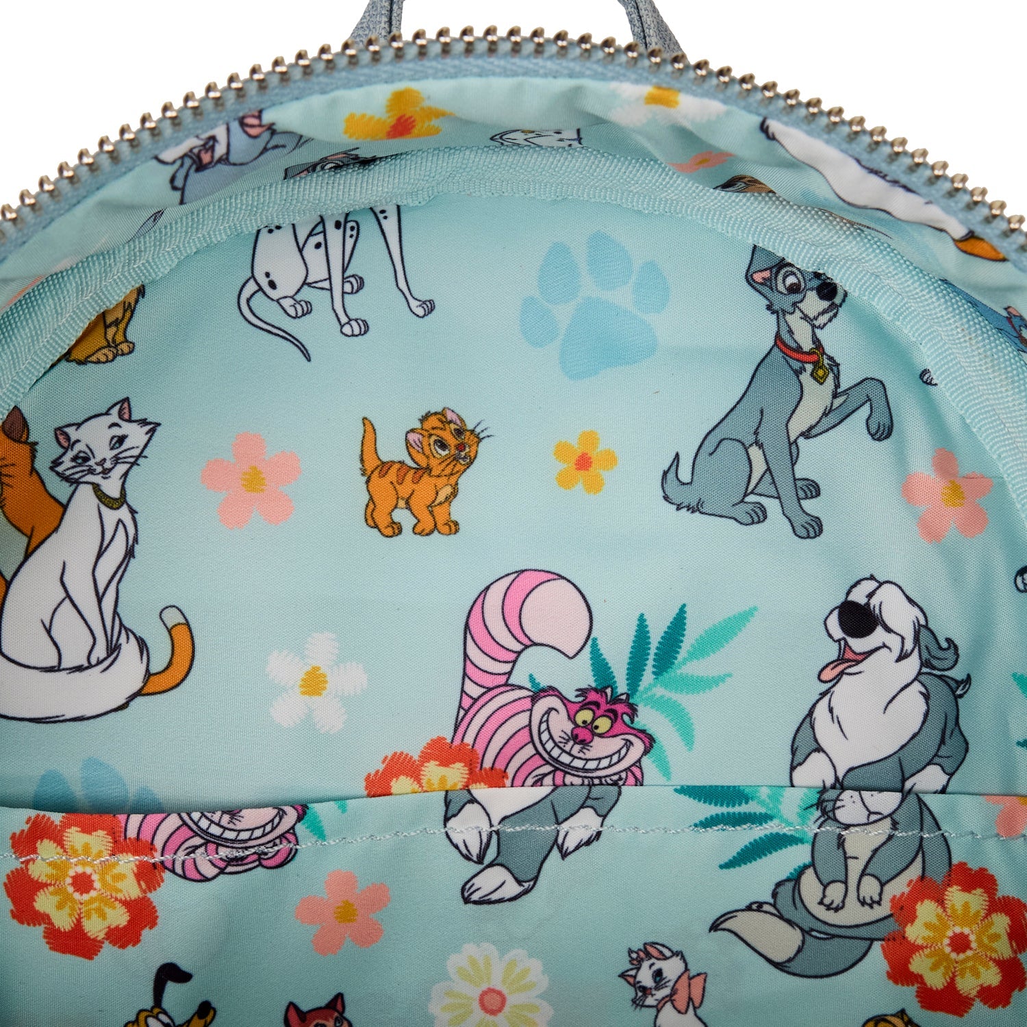 Loungefly x Disney Dogs & Cats Faux Denim Mini Backpack - Image 6