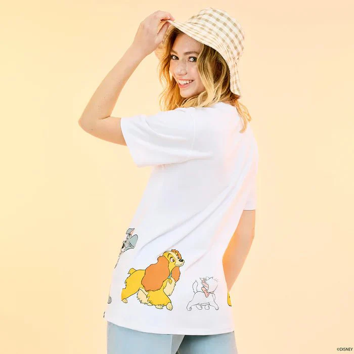 Loungefly x Disney Dogs & Cats Unisex Tee - Image 2
