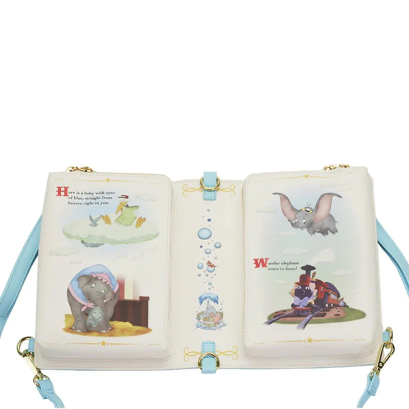 Loungefly x Disney Book Series Dumbo Convertible Crossbody Bag - Image 5