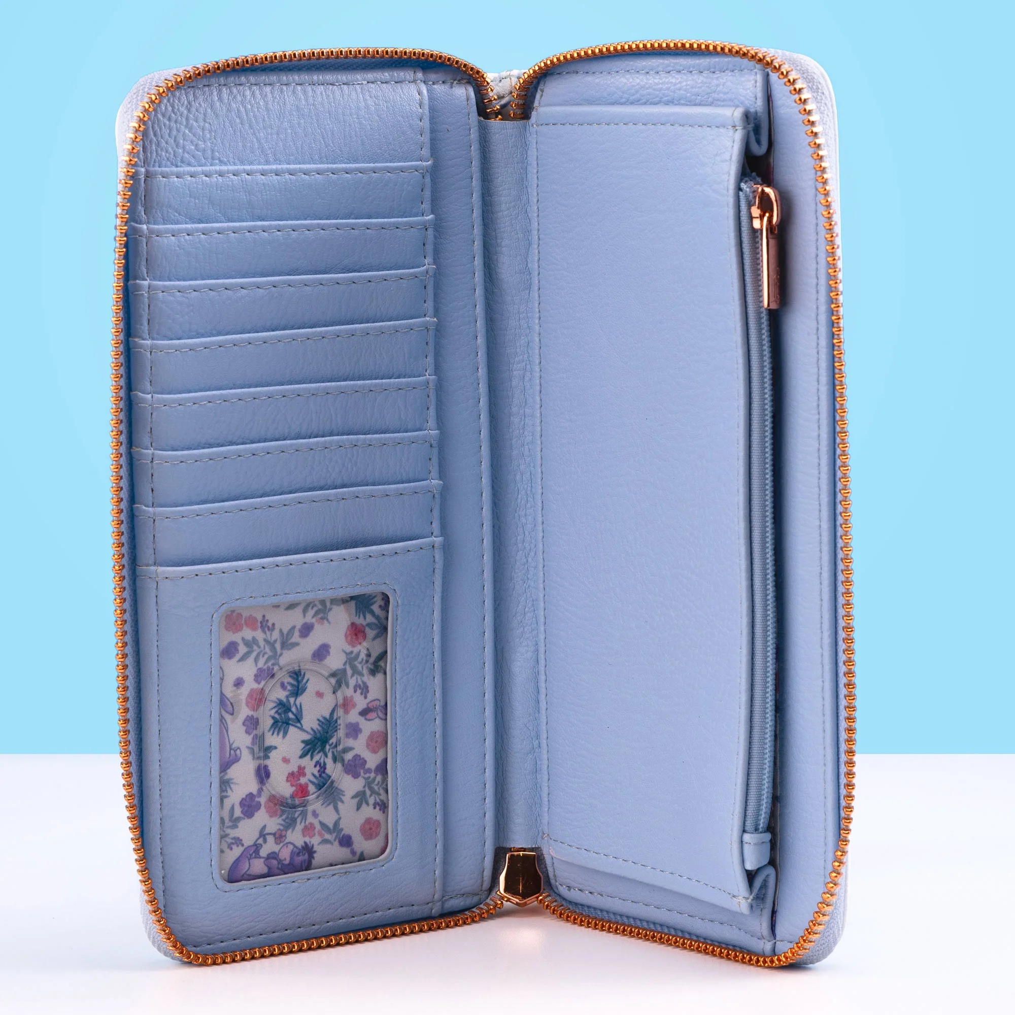 Loungefly x Disney Eeyore Floral Zip Around Purse - Image 3