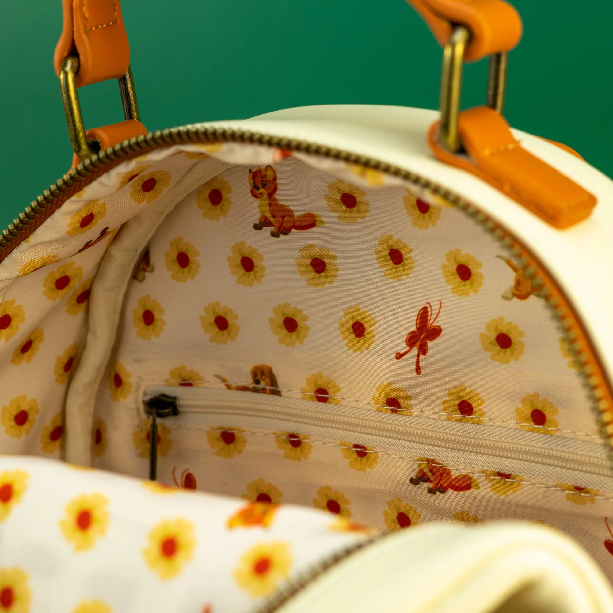 Loungefly x Disney Fox and the Hound Floral Mini Backpack - Image 4