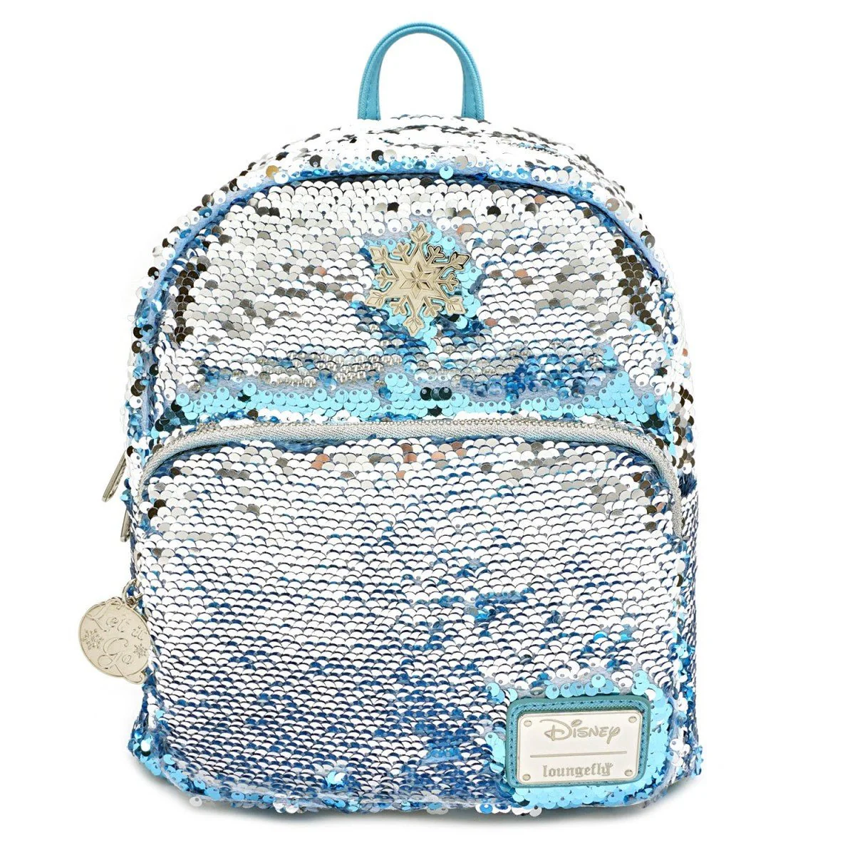 Loungefly X Disney Frozen Elsa Reversible Sequin Mini Backpack - Image 2