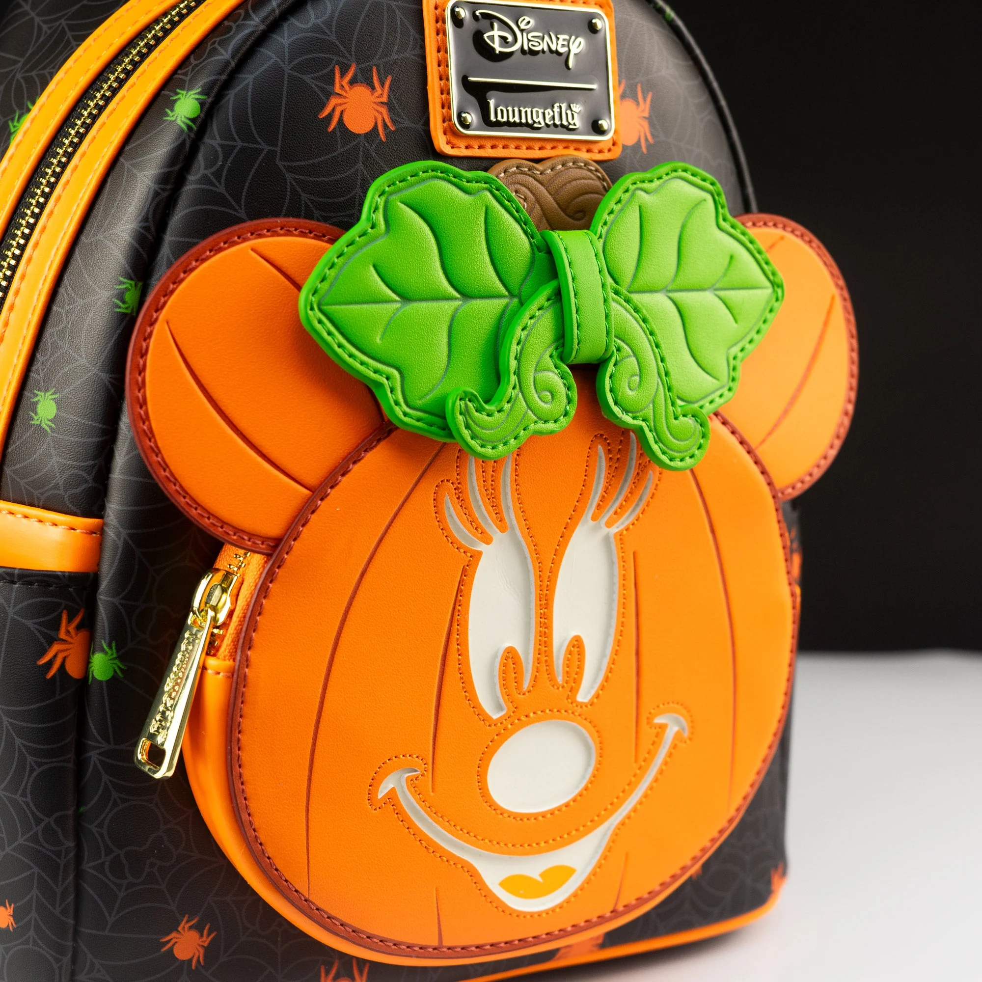 Loungefly x Disney Minnie-O-Lantern Pumpkin Minnie Mouse Mini Backpack - Image 3