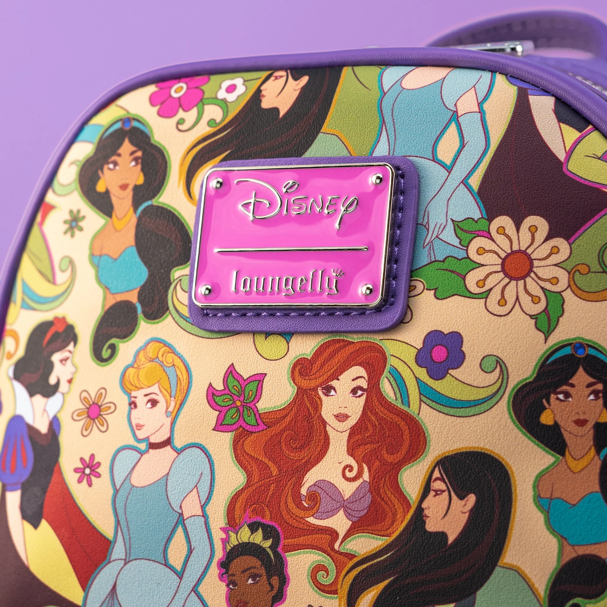Loungefly x Disney Groovy Princess AOP Mini Backpack - Image 2