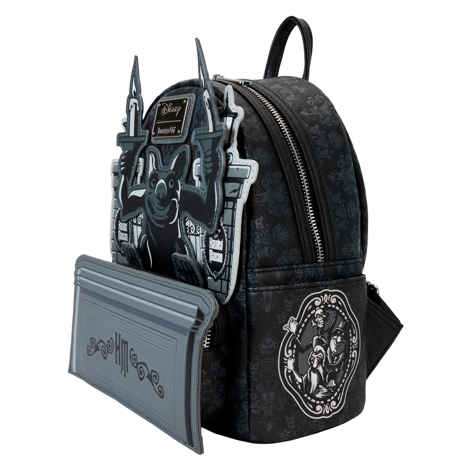 Loungefly x Disney Haunted Mansion Gargoyle Wallpaper Mini Backpack - Image 3