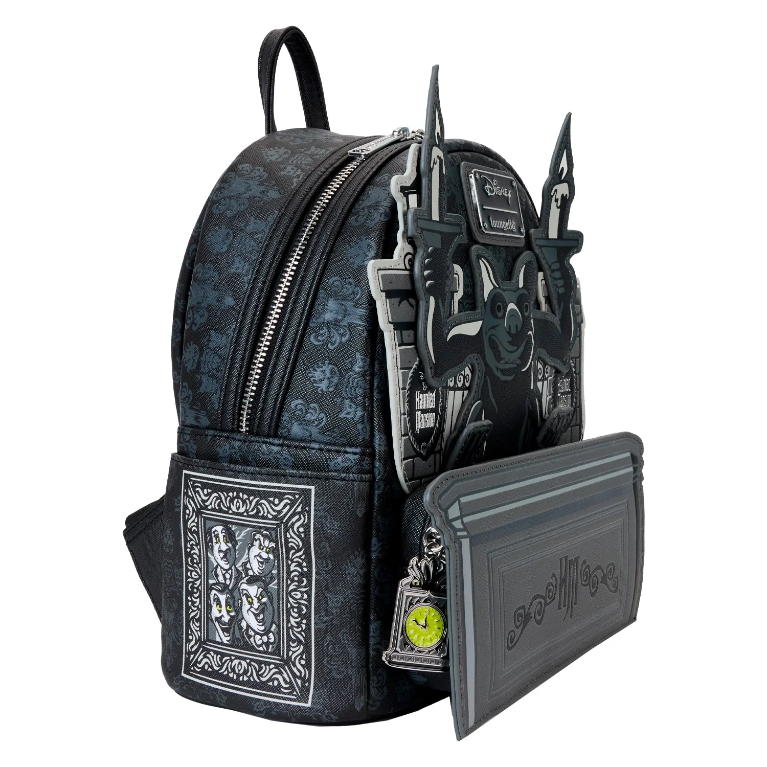Loungefly x Disney Haunted Mansion Gargoyle Wallpaper Mini Backpack - Image 5