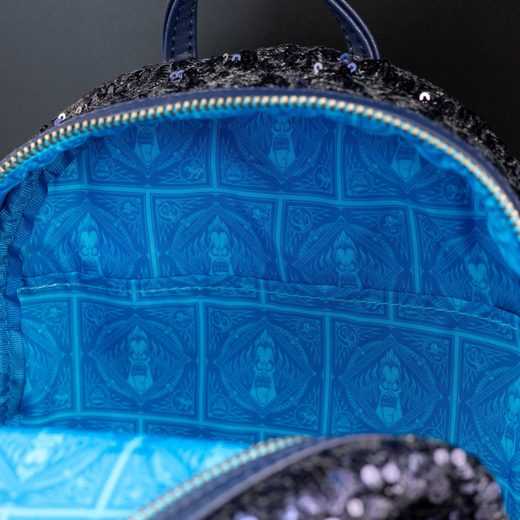 Loungefly x Disney Villains Hercules Hades, Panic and Pain Snow Globe Mini Backpack - Image 6