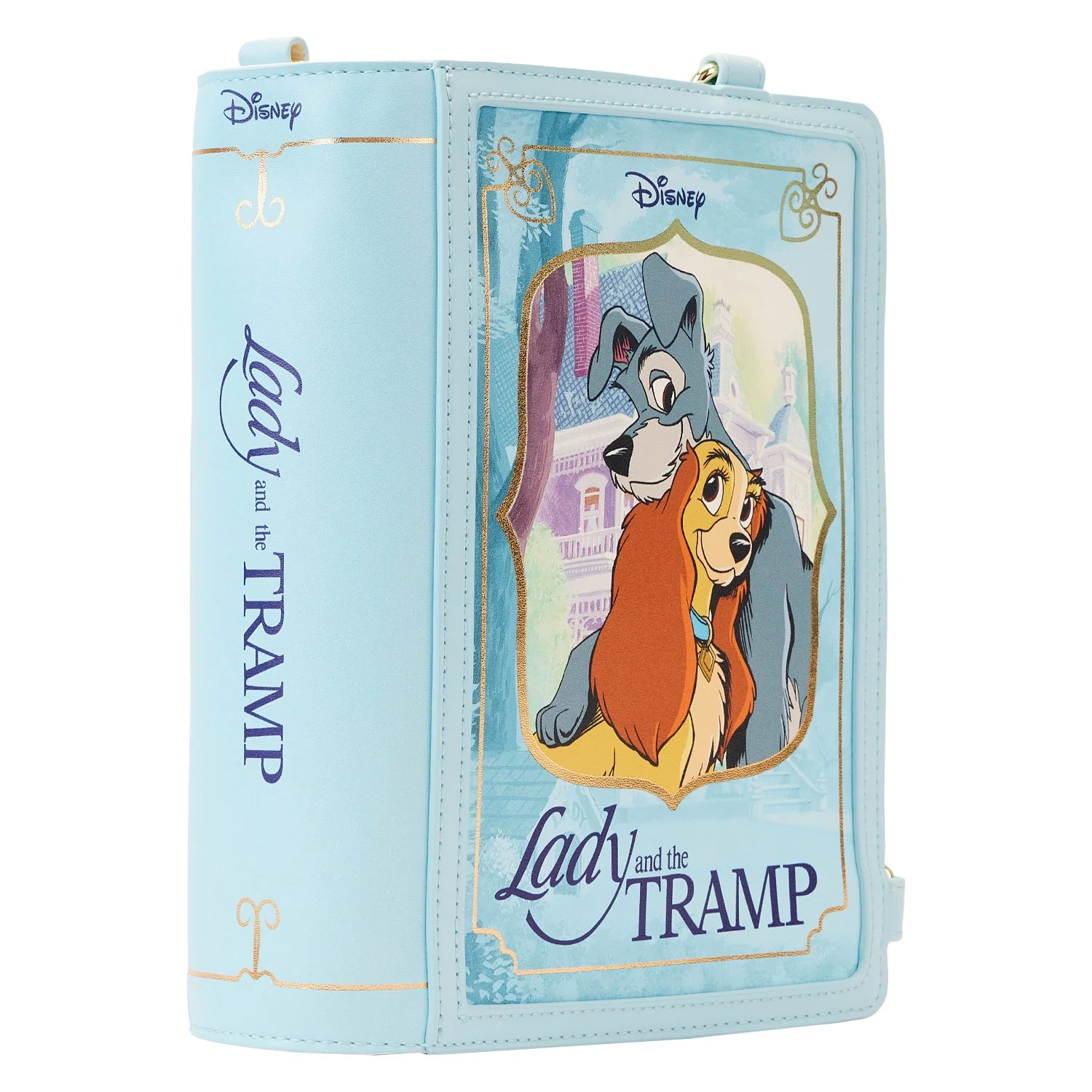Loungefly x Disney Lady and the Tramp Book Convertible Crossbody Bag - Image 2
