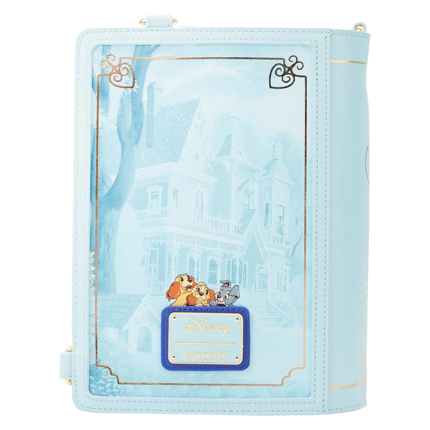 Loungefly x Disney Lady and the Tramp Book Convertible Crossbody Bag - Image 5