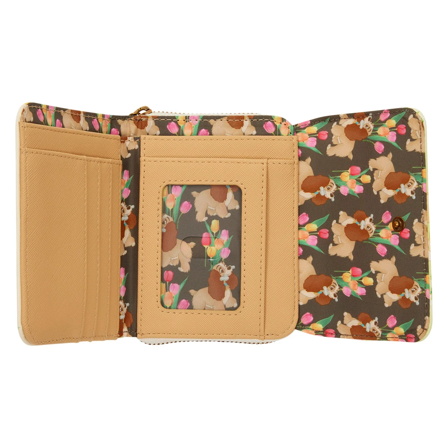 Loungefly x Disney Lady and the Tramp Pastel Tulip Trifold Wallet - Image 4