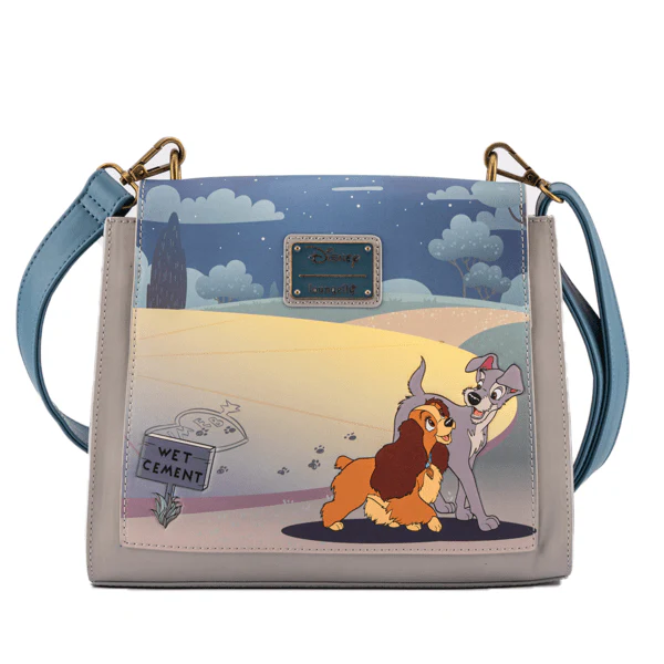 Loungefly x Disney Lady and the Tramp Wet Cement Crossbody Bag - Image 6
