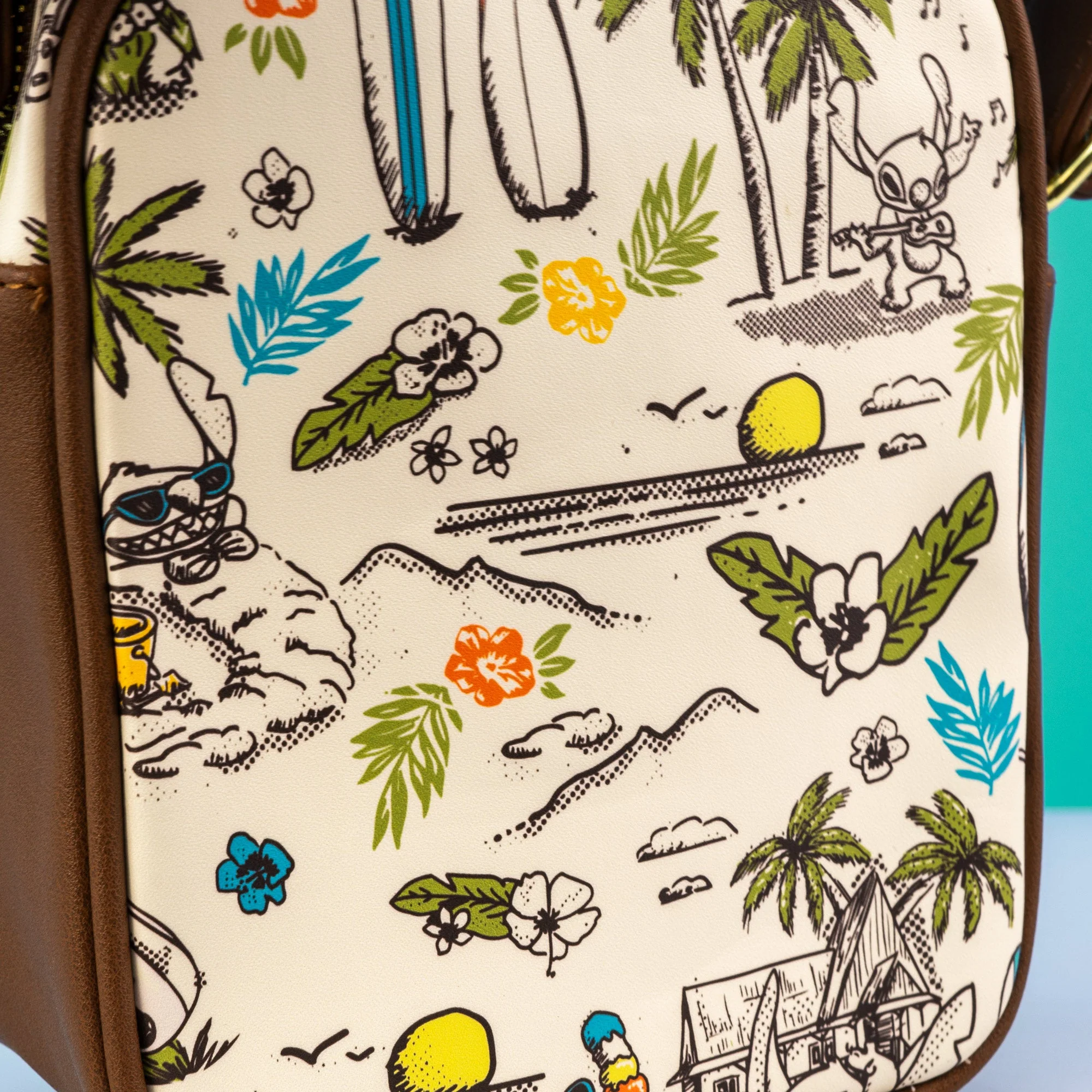 Loungefly x Disney Lilo and Stitch Aloha Pin Collector Crossbody Bag - Image 4