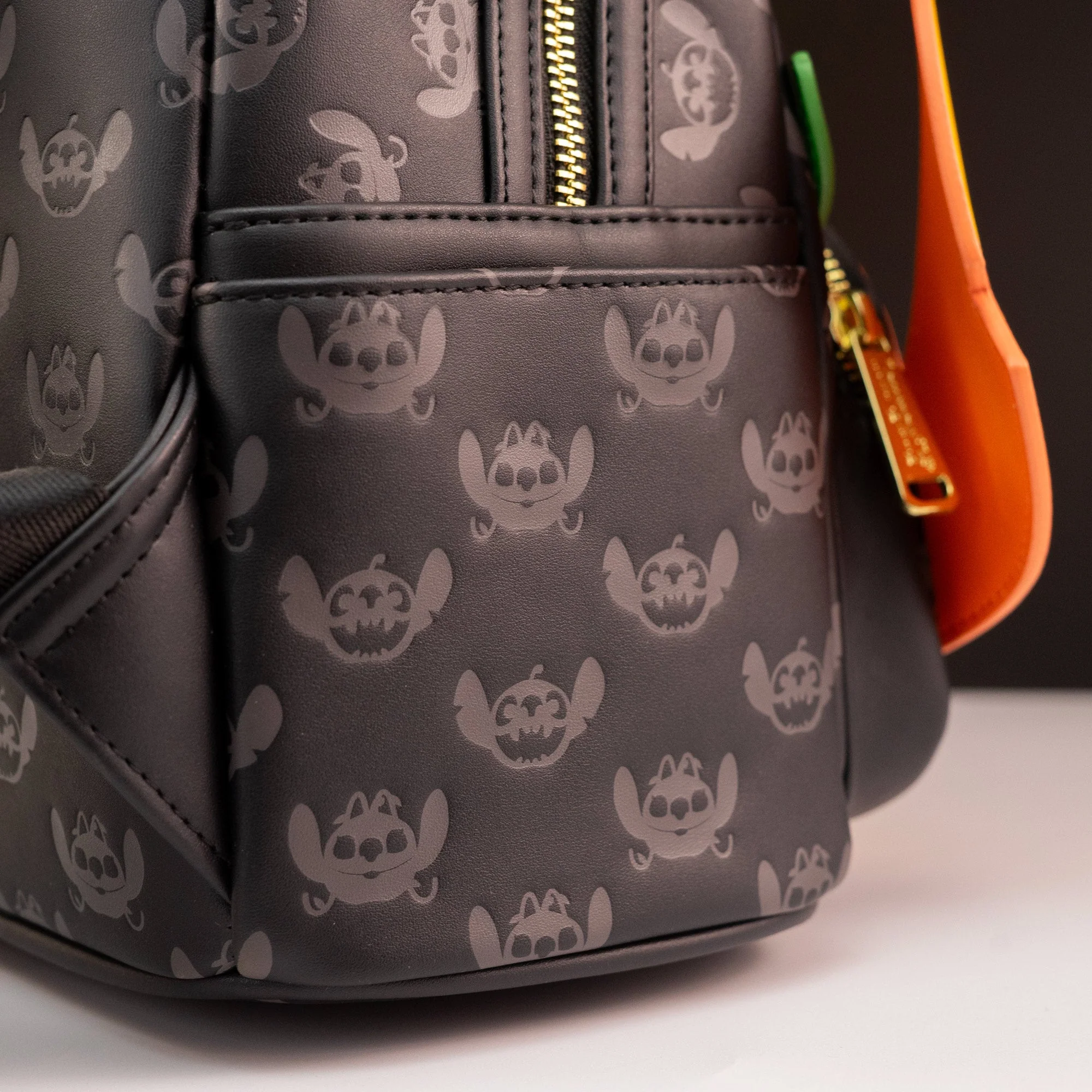 Loungefly x Disney Lilo and Stitch Angel and Stitch Pumpkin Mini Backpack - Image 4