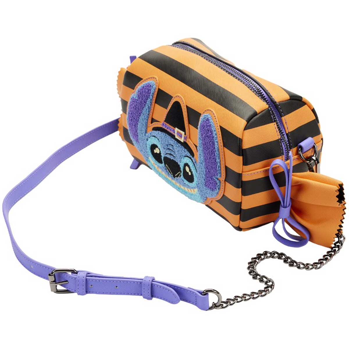 Loungefly x Disney Lilo and Stitch Halloween Candy Wrapper Crossbody Bag - Image 3
