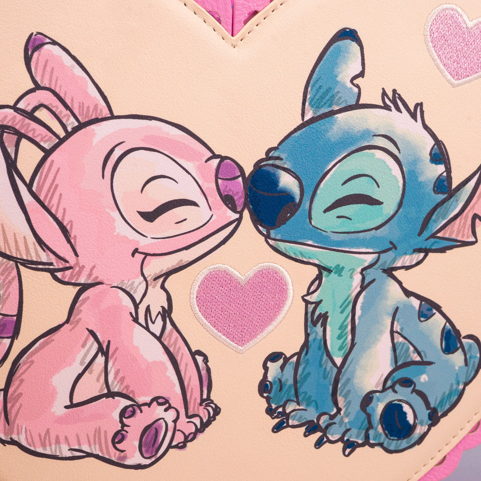 Loungefly x Disney Lilo and Stitch Heart Shaped Chocolate Box Crossbody Bag - Image 5