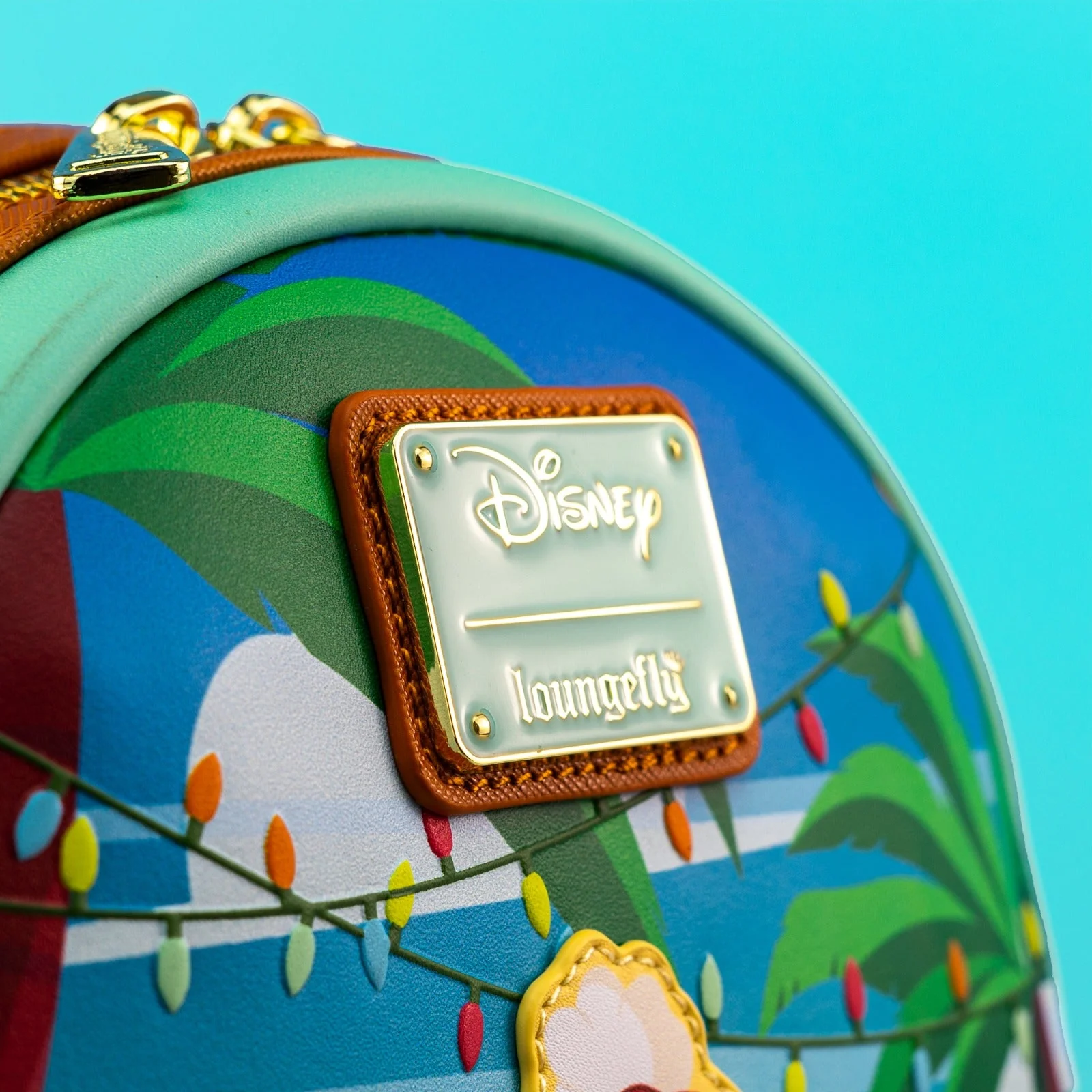 Loungefly x Disney Lilo and Stitch Christmas Beach Holiday Mini Backpack - Image 3