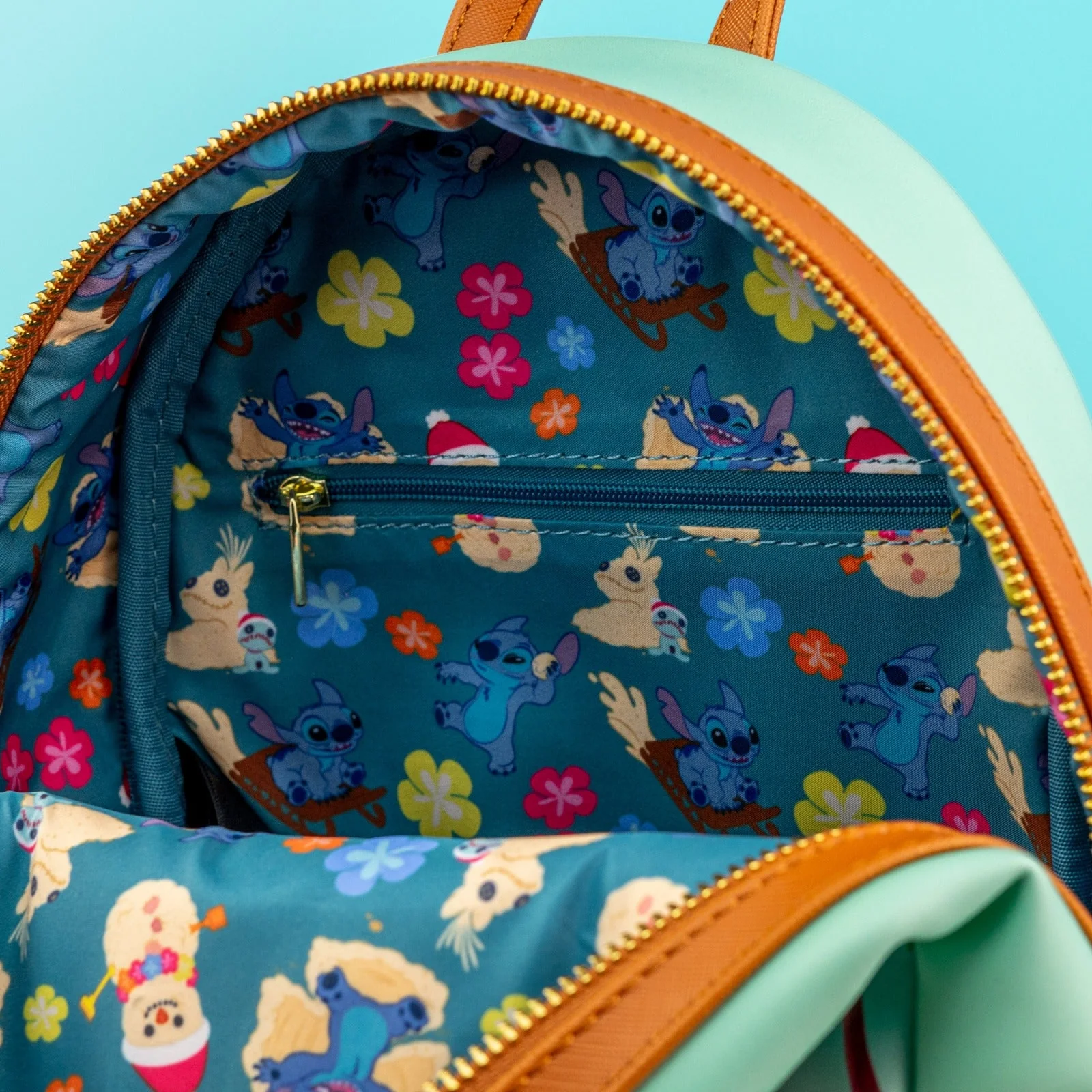Loungefly x Disney Lilo and Stitch Christmas Beach Holiday Mini Backpack - Image 8