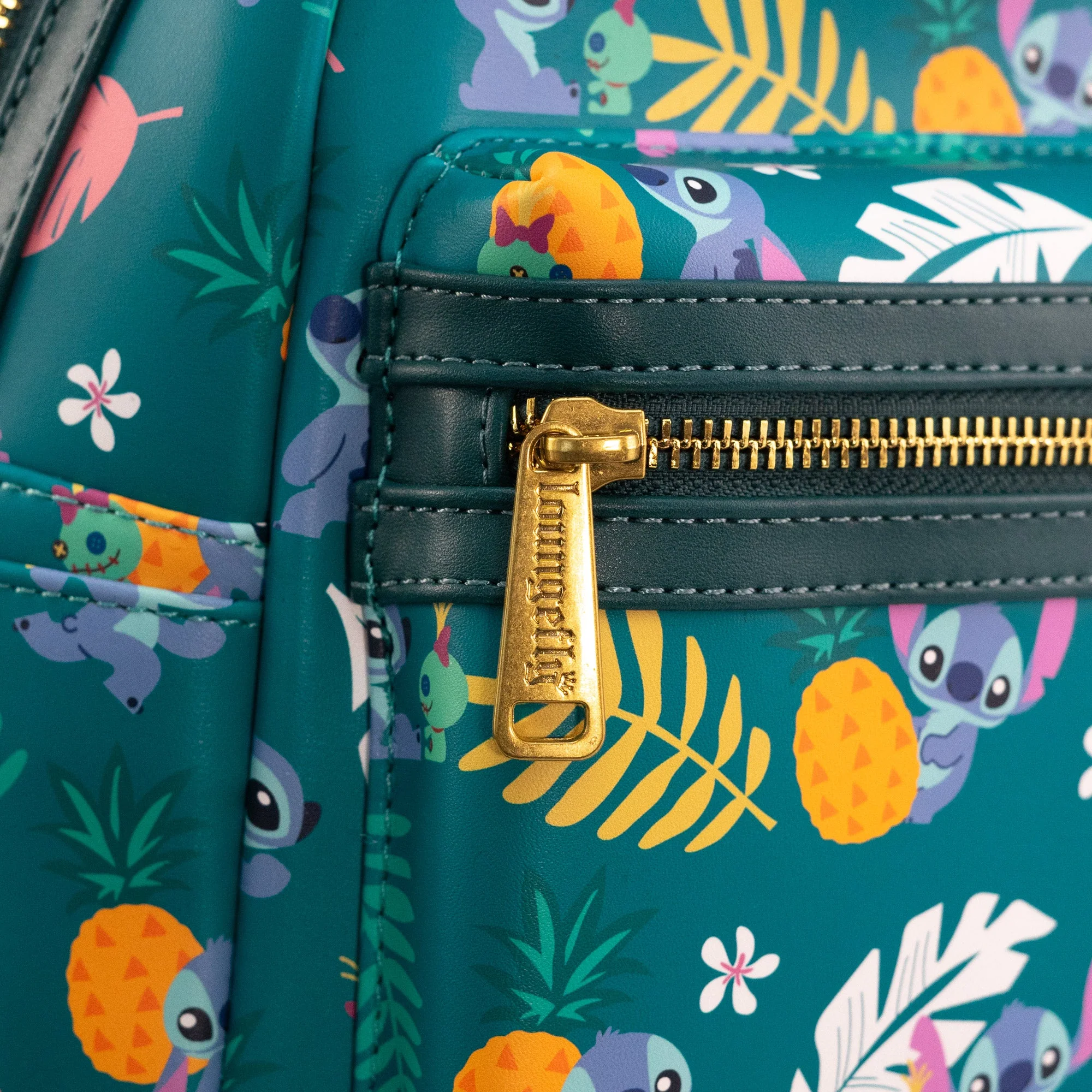 Loungefly x Disney Lilo and Stitch Pineapple Print Mini Backpack - Image 3
