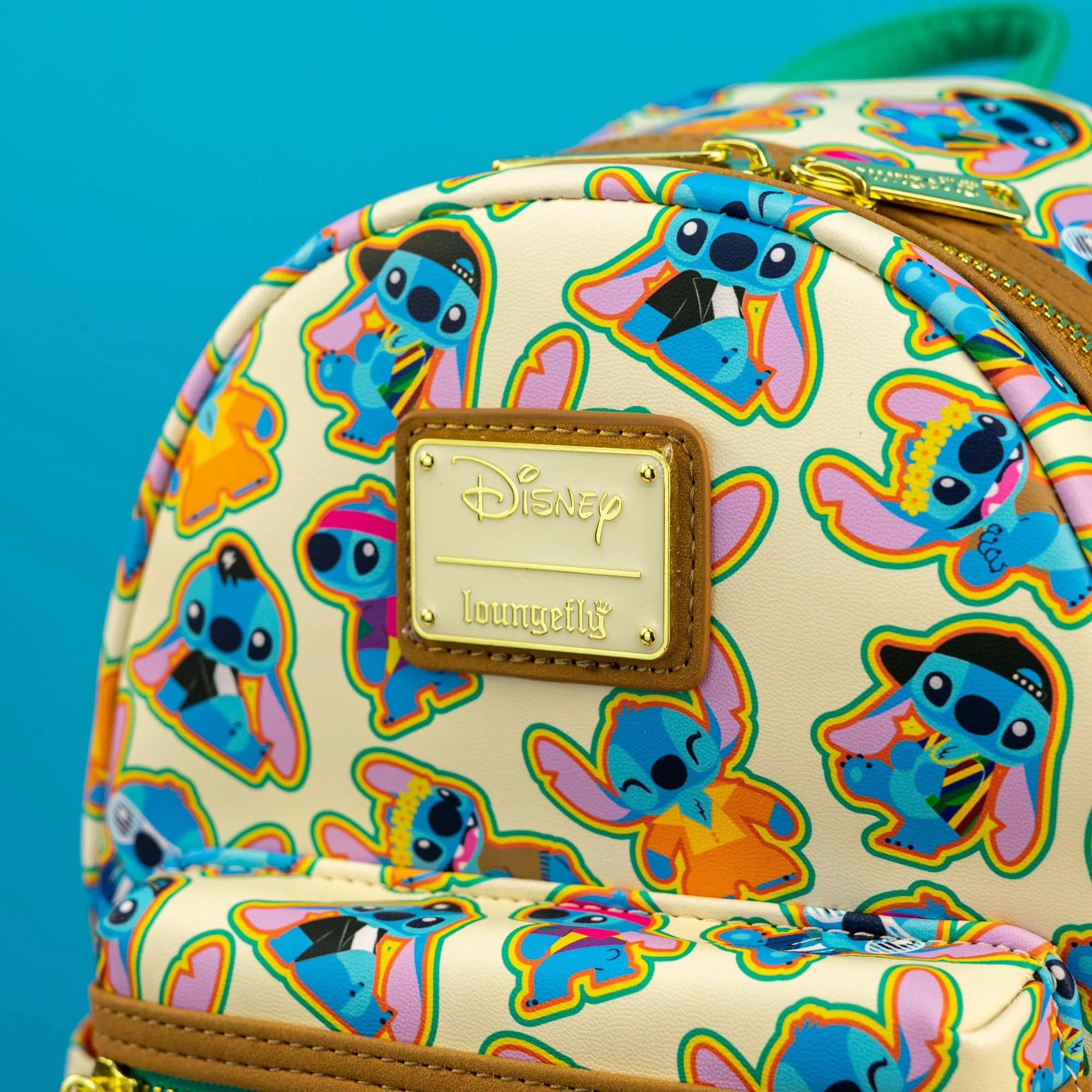 Loungefly x Disney Lilo and Stitch Retro Stitch AOP Mini Backpack - Image 2